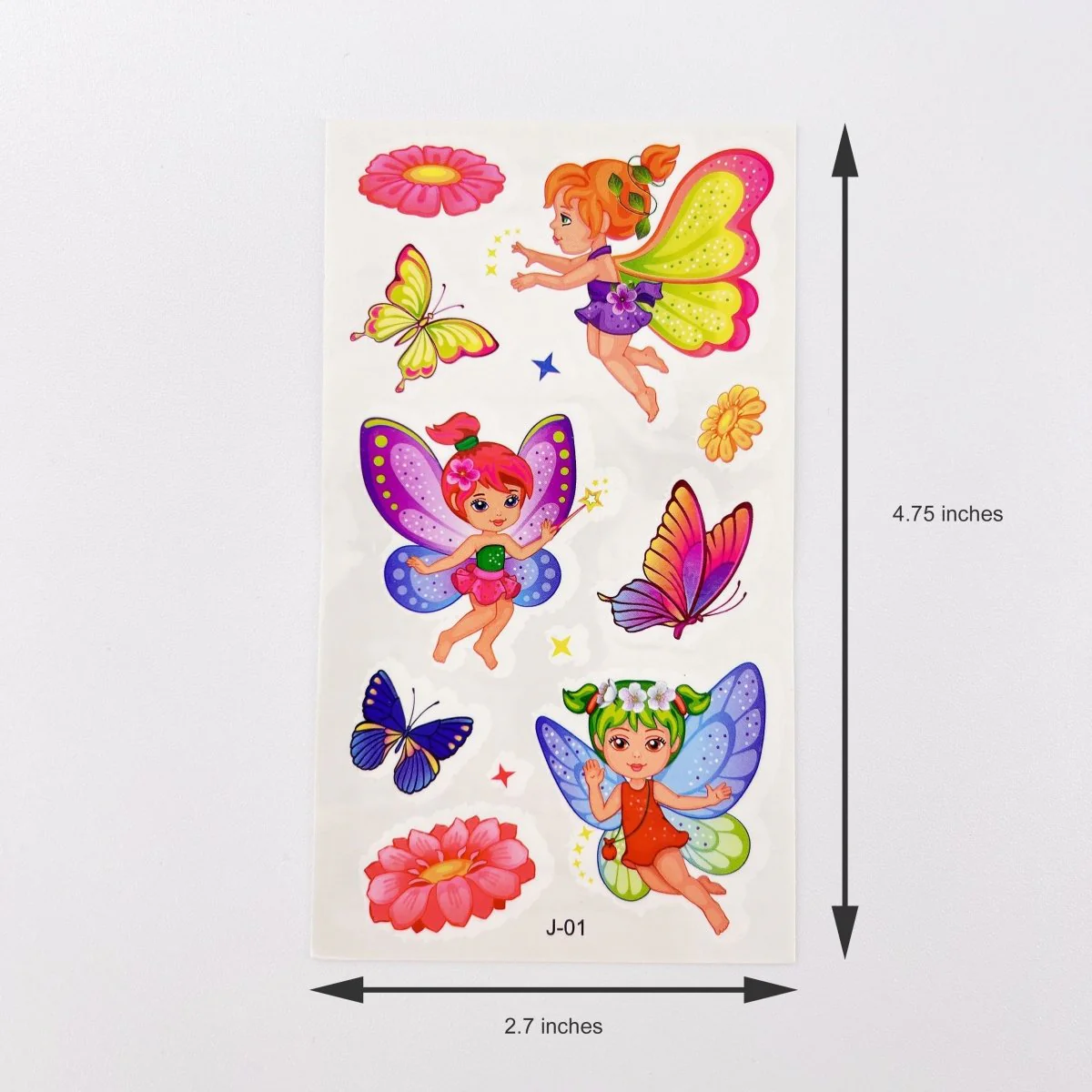 10 Fairy Tattoo Sheets – Non-Toxic Waterproof Kids Party Tattoos - Image 4