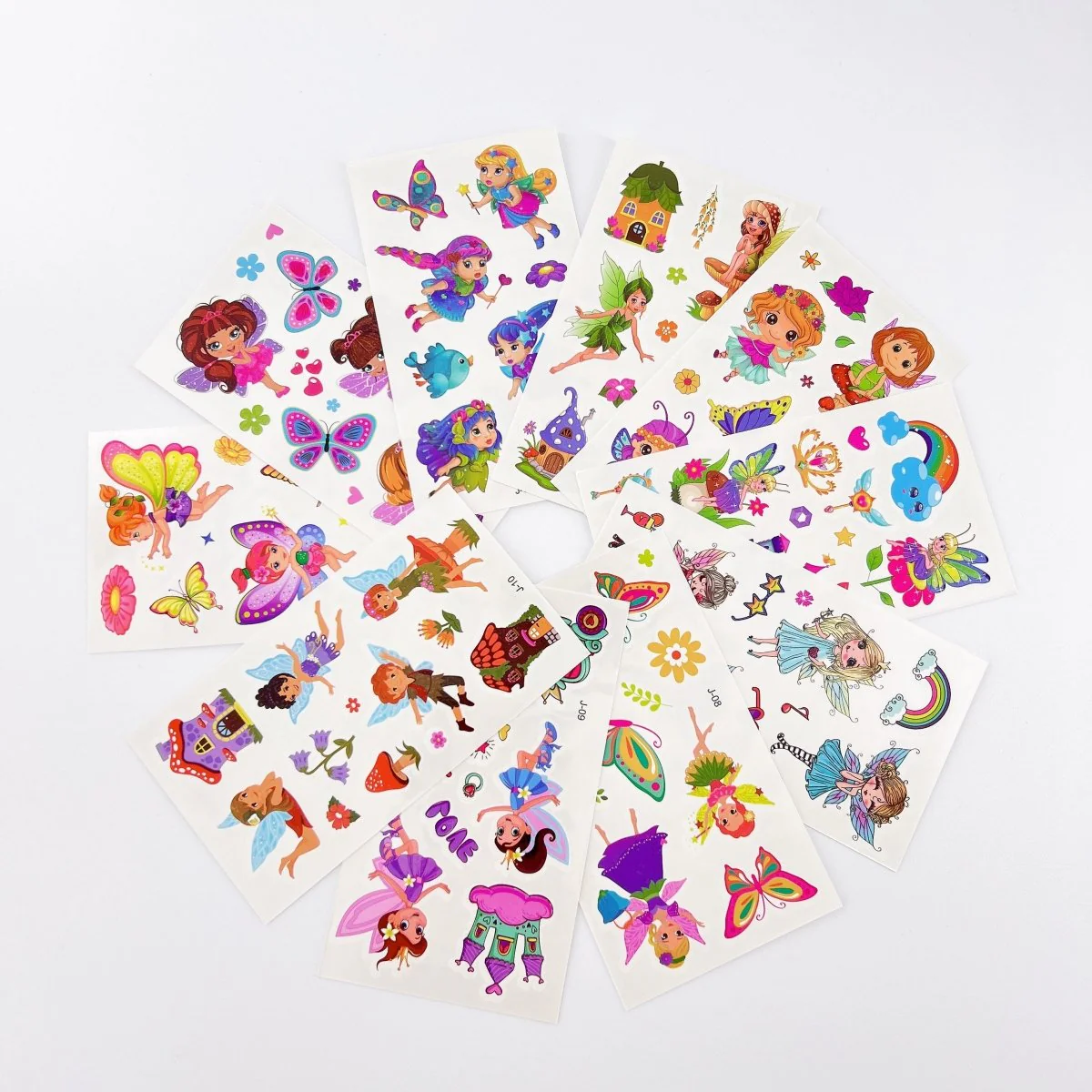 10 Fairy Tattoo Sheets – Non-Toxic Waterproof Kids Party Tattoos - Image 8