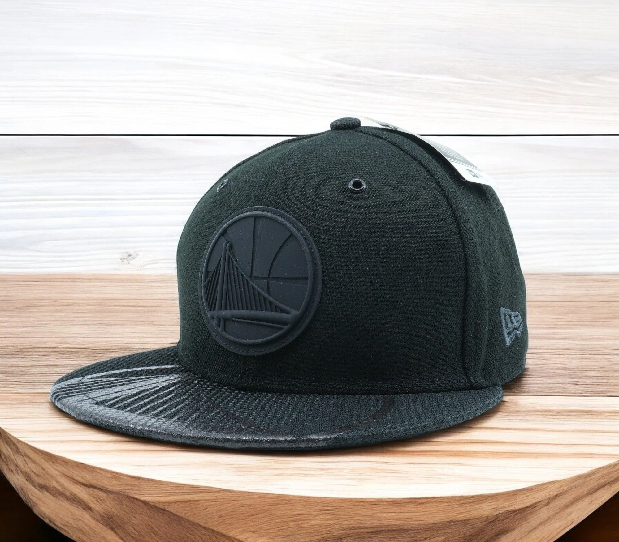 New Era Men's NBA Golden State Warriors Textured Visor 59Fifty Fitted