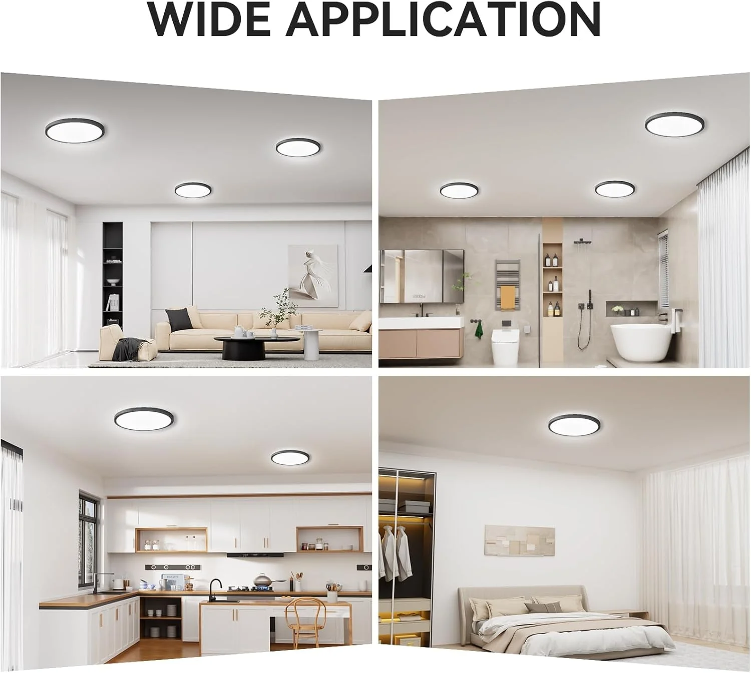 12 Pack 12 Inch Slim LED Flush Mount Ceiling Lights 5000K by ShipItFurniture - Image 7