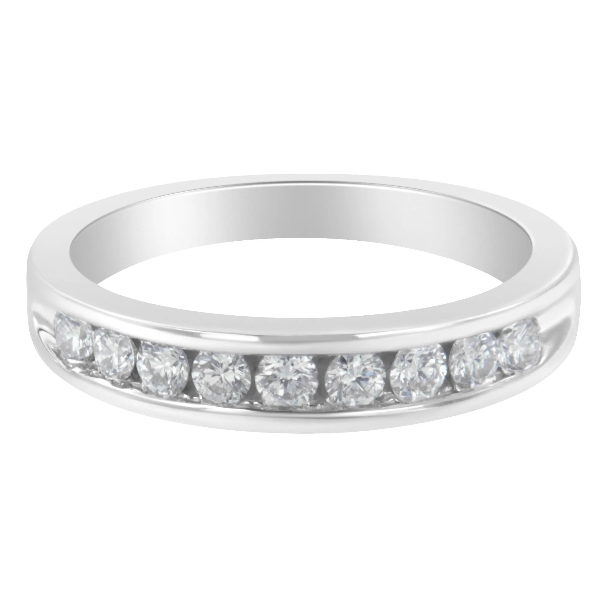 18K White Gold Round-Cut Diamond Ring (1/2 cttw, H-I Color, SI2-I1 Clarity) - Image 4