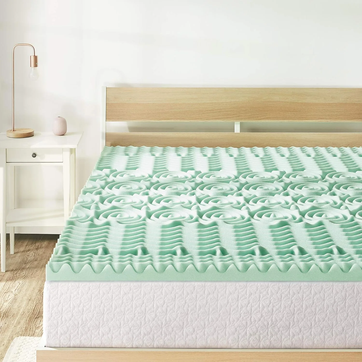 2 Inch 7-Zone Memory Foam Mattress Topper With Calming Aloe Infusion - Image 6