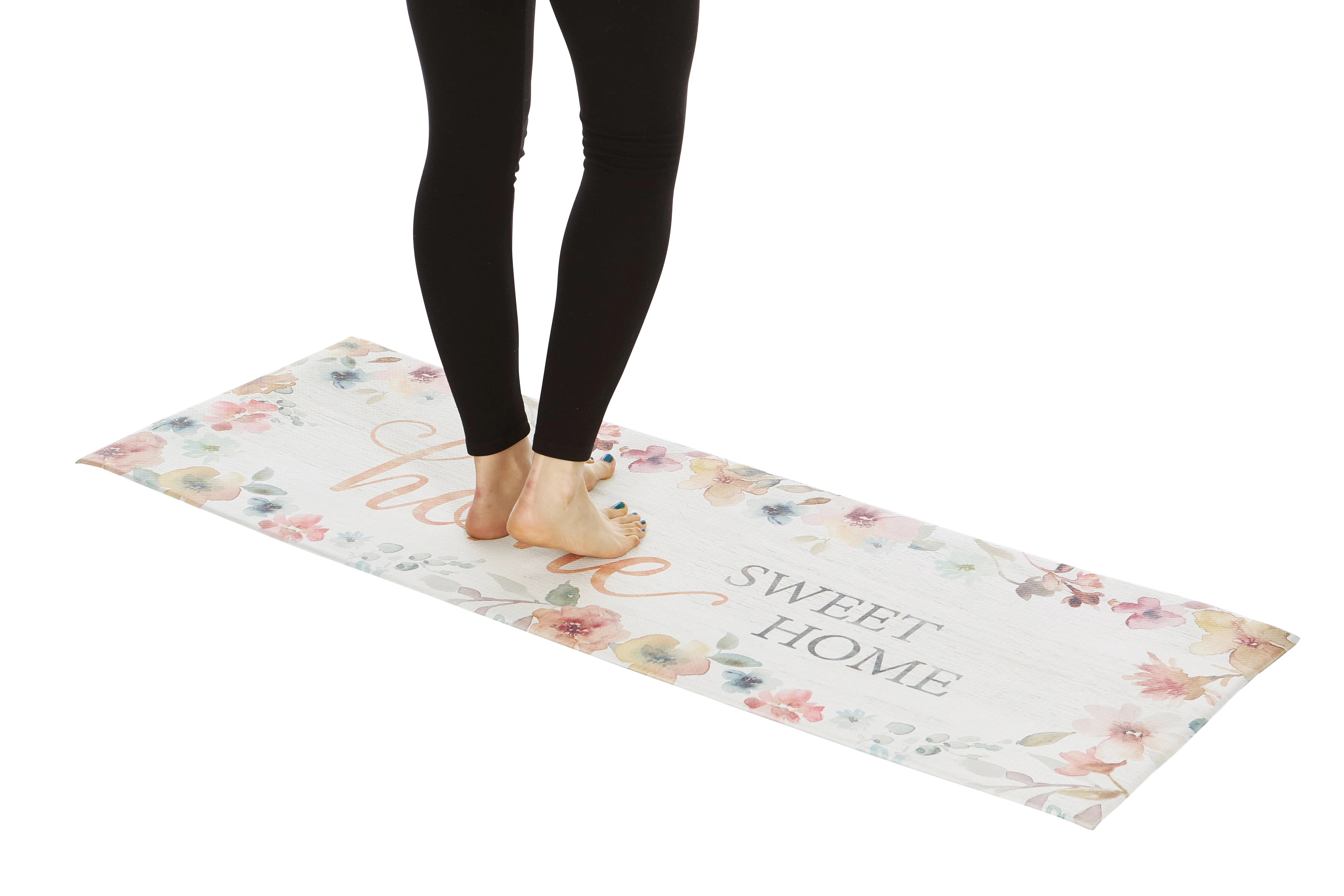 20" x 55" Chic Anti-Fatigue Memory Foam Kitchen Runner Mat (Home Sweet Home) - Image 2