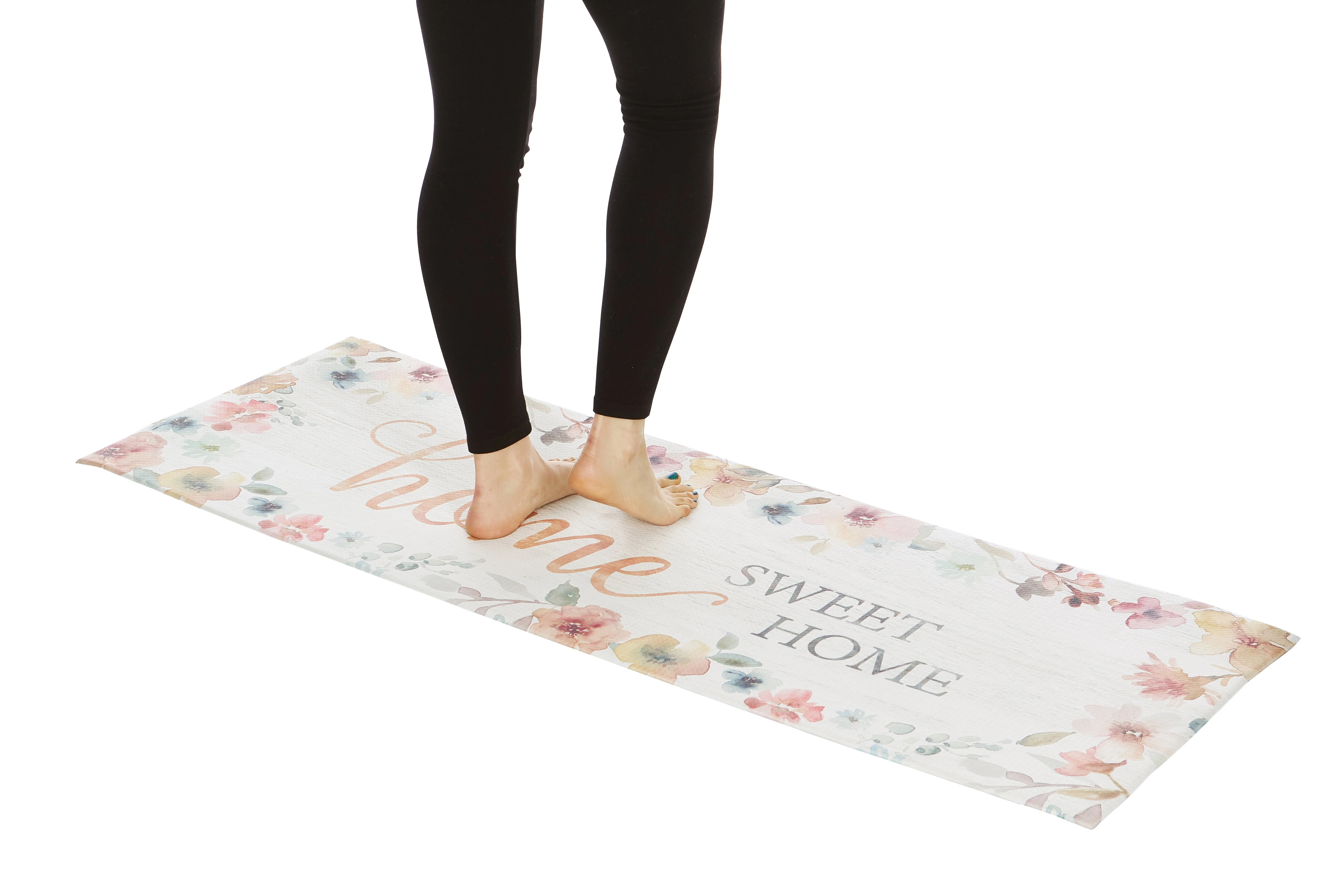 20" x 55" Chic Anti-Fatigue Memory Foam Kitchen Runner Mat (Home Sweet Home) - Image 3