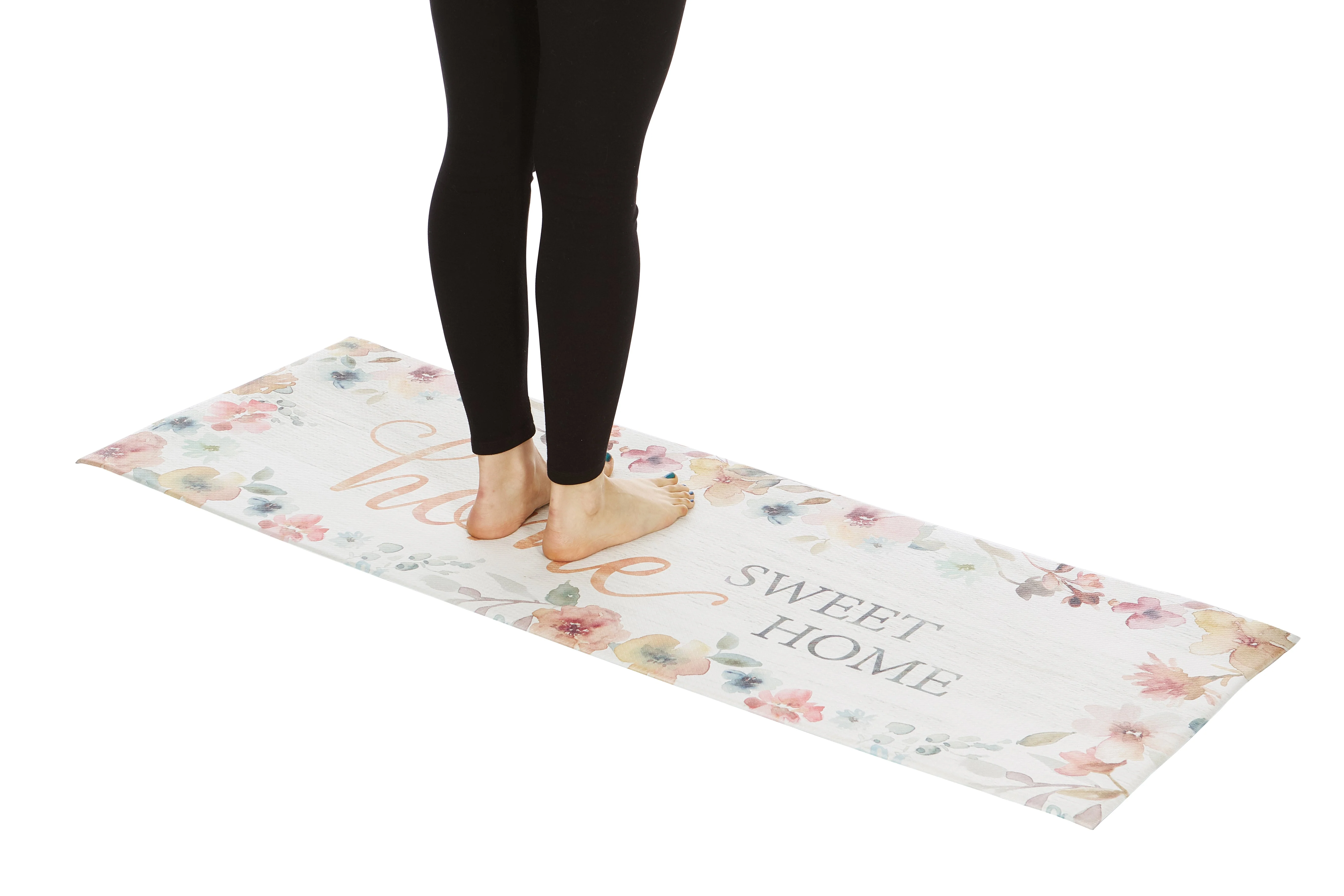 20" x 55" Chic Anti-Fatigue Memory Foam Kitchen Runner Mat (Home Sweet Home) - Image 4