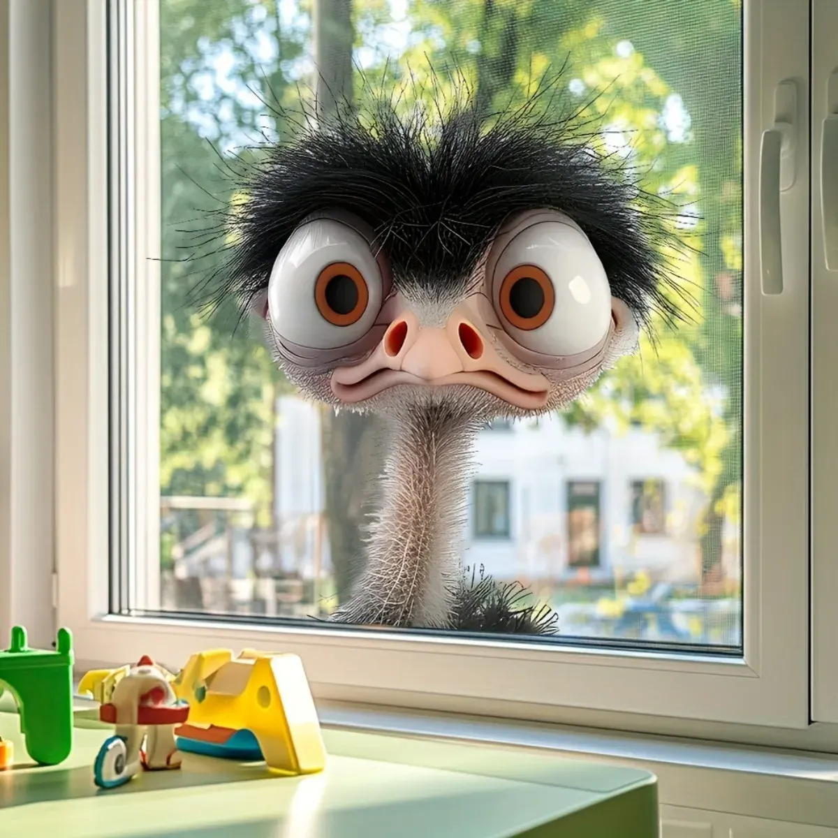 20Pcs Funny Ostrich Window Decal - Image 2