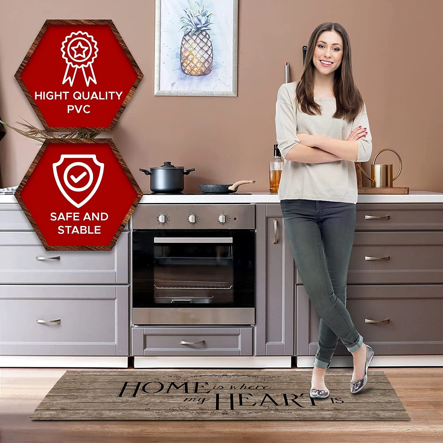 20"x55" Oversized Cushioned Anti-Fatigue Kitchen Runner Mat (Home Heartwood) - Image 10