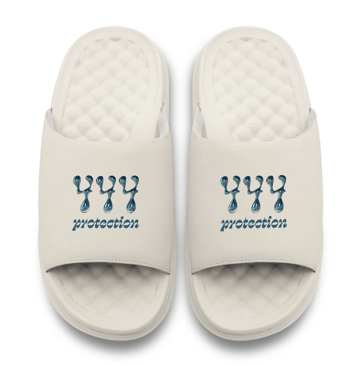 444 Angel Number Motive Slide Sandals - Image 4