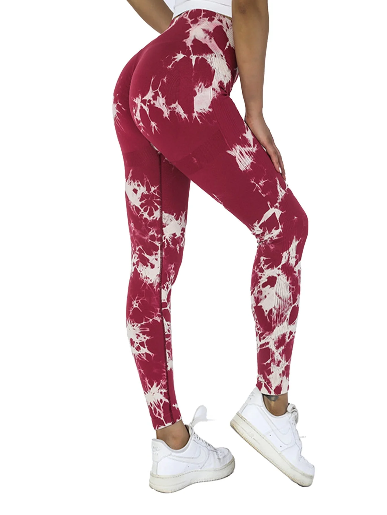 5-Pack Tie Dye Cut-Out Leggings - Image 2
