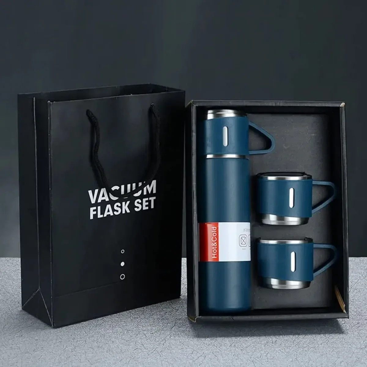 500ml Vacuum Insulated Stainless Steel Thermos with 3 Lids - Image 4