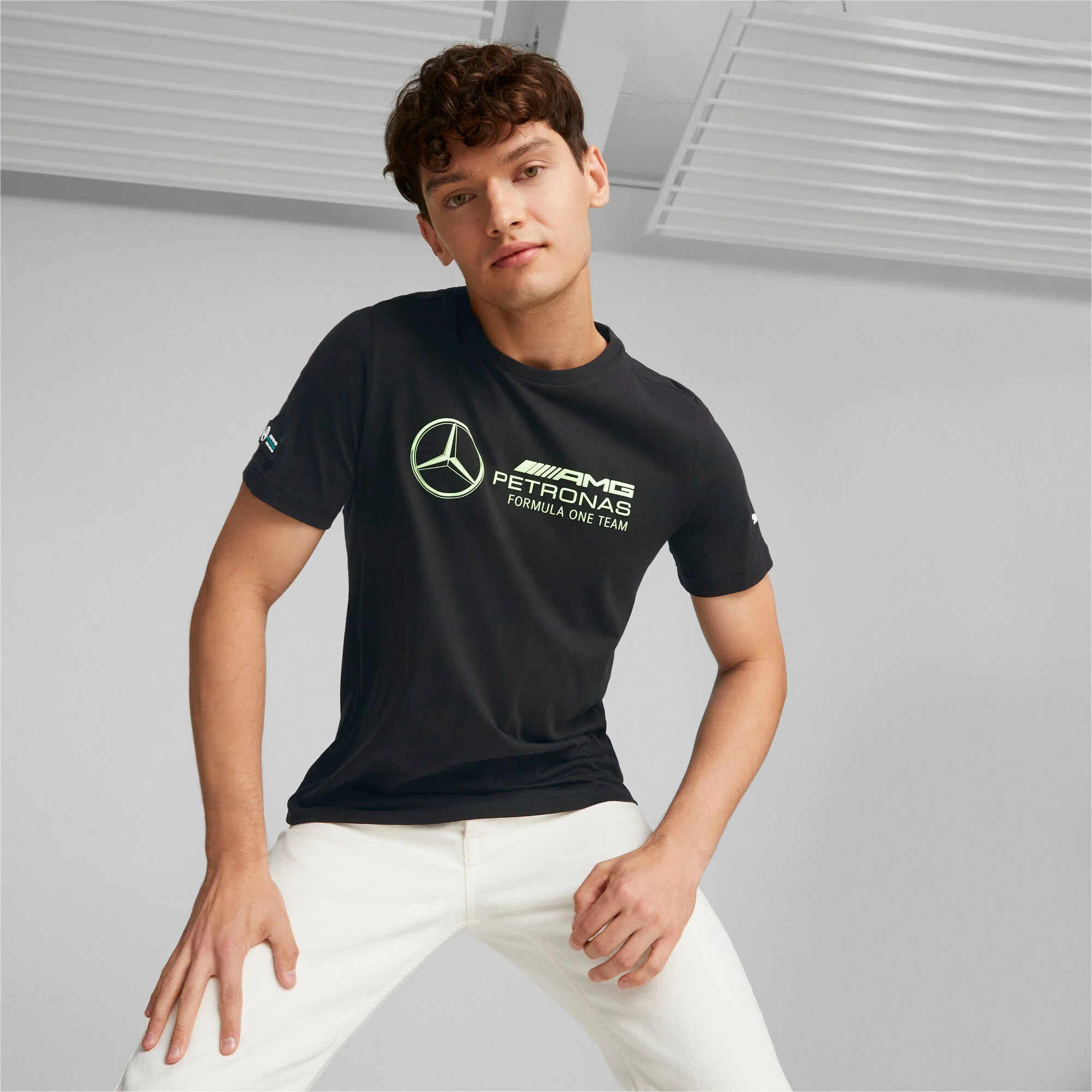 Puma Men's Mapf1 Mercedes Logo Tee T-Shirts - Image 2