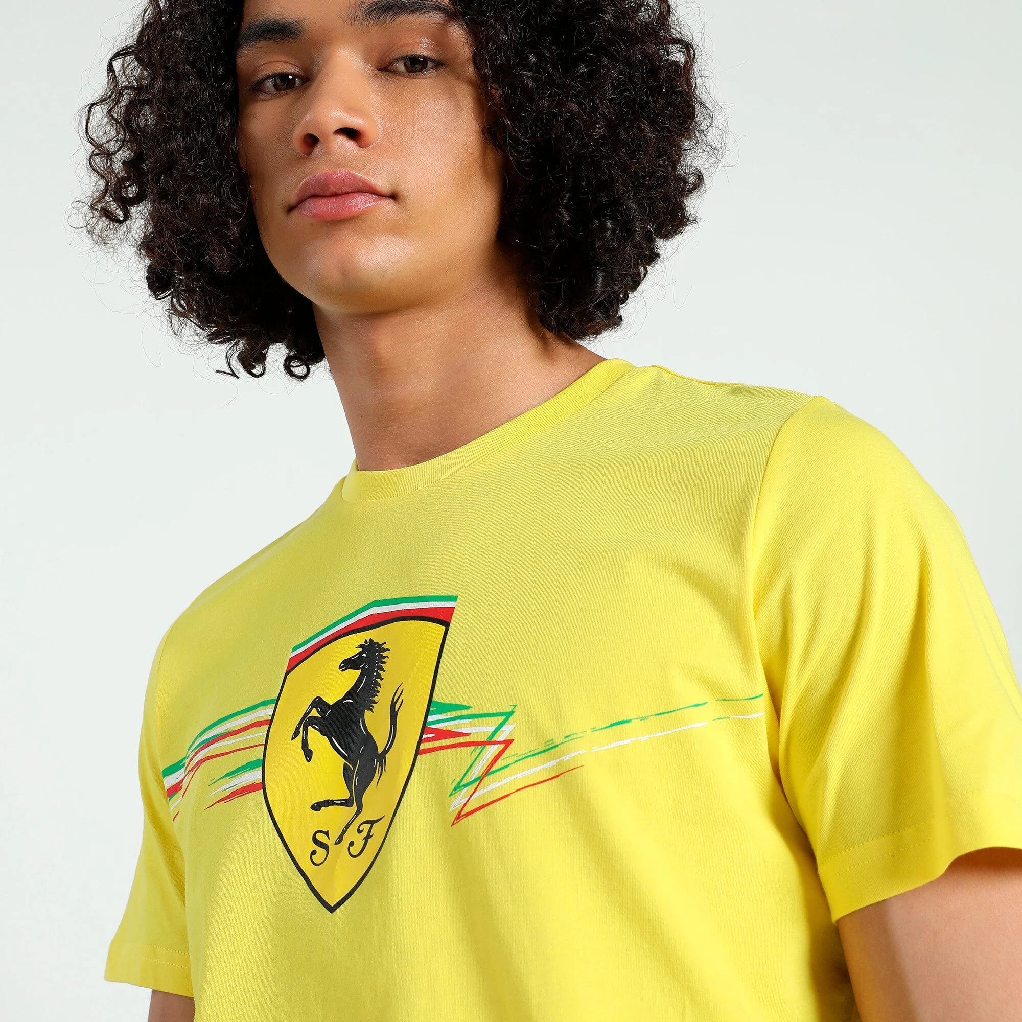 Puma Men's Ferrari Race Big Shield Tee T-Shirts - Image 4