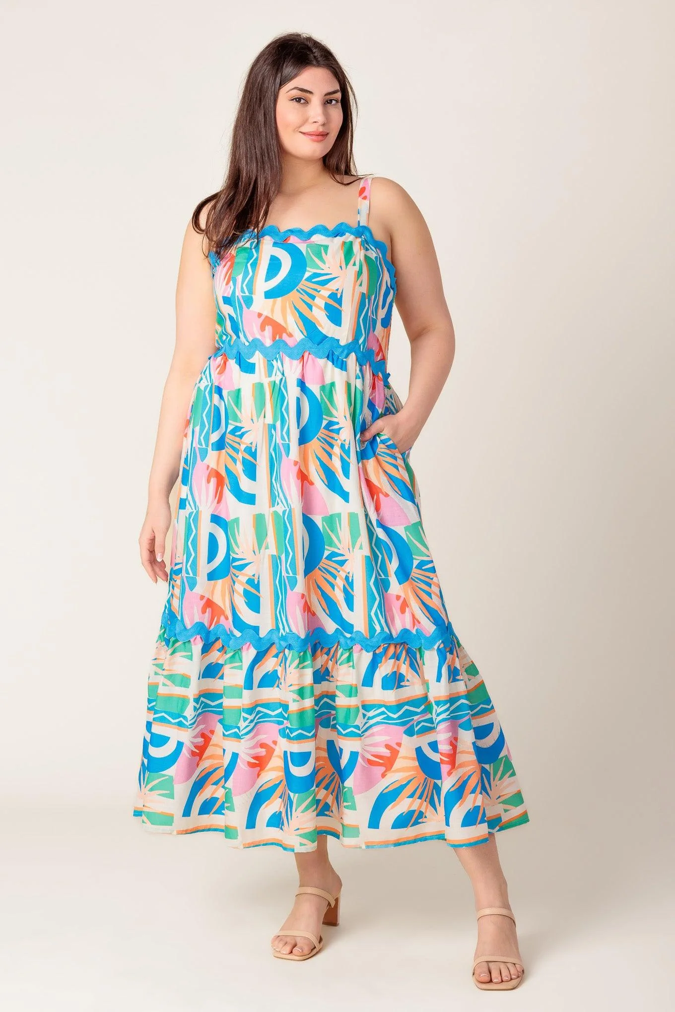 A Head Start Woven Midi Dress - Image 14