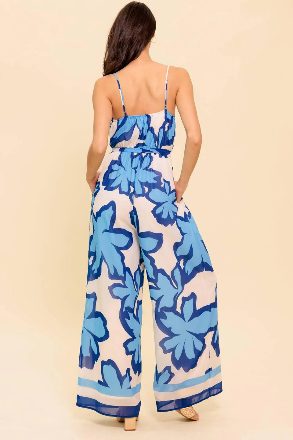 A Novel Approach Navy Woven Jumpsuit - Image 3