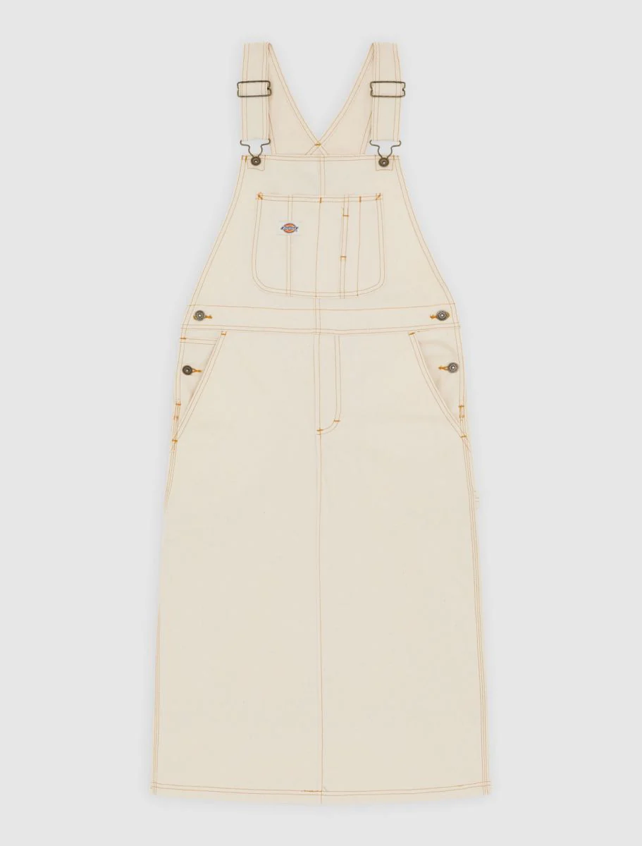 Dickies Women's Long Overall Denim Dungaree Dress