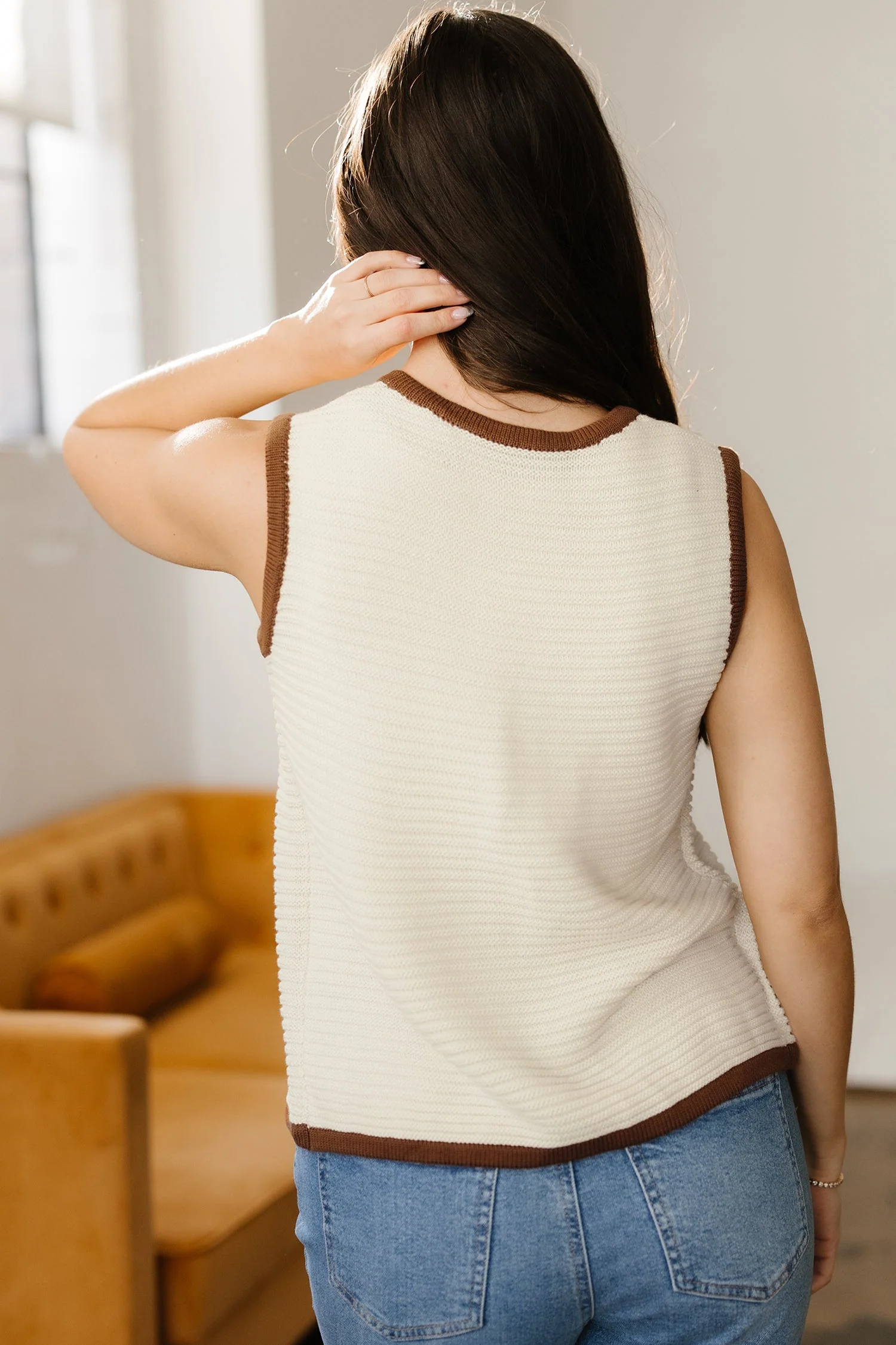 Threaded Pear Aaliyah Trim Ties Front Sweater - Image 2