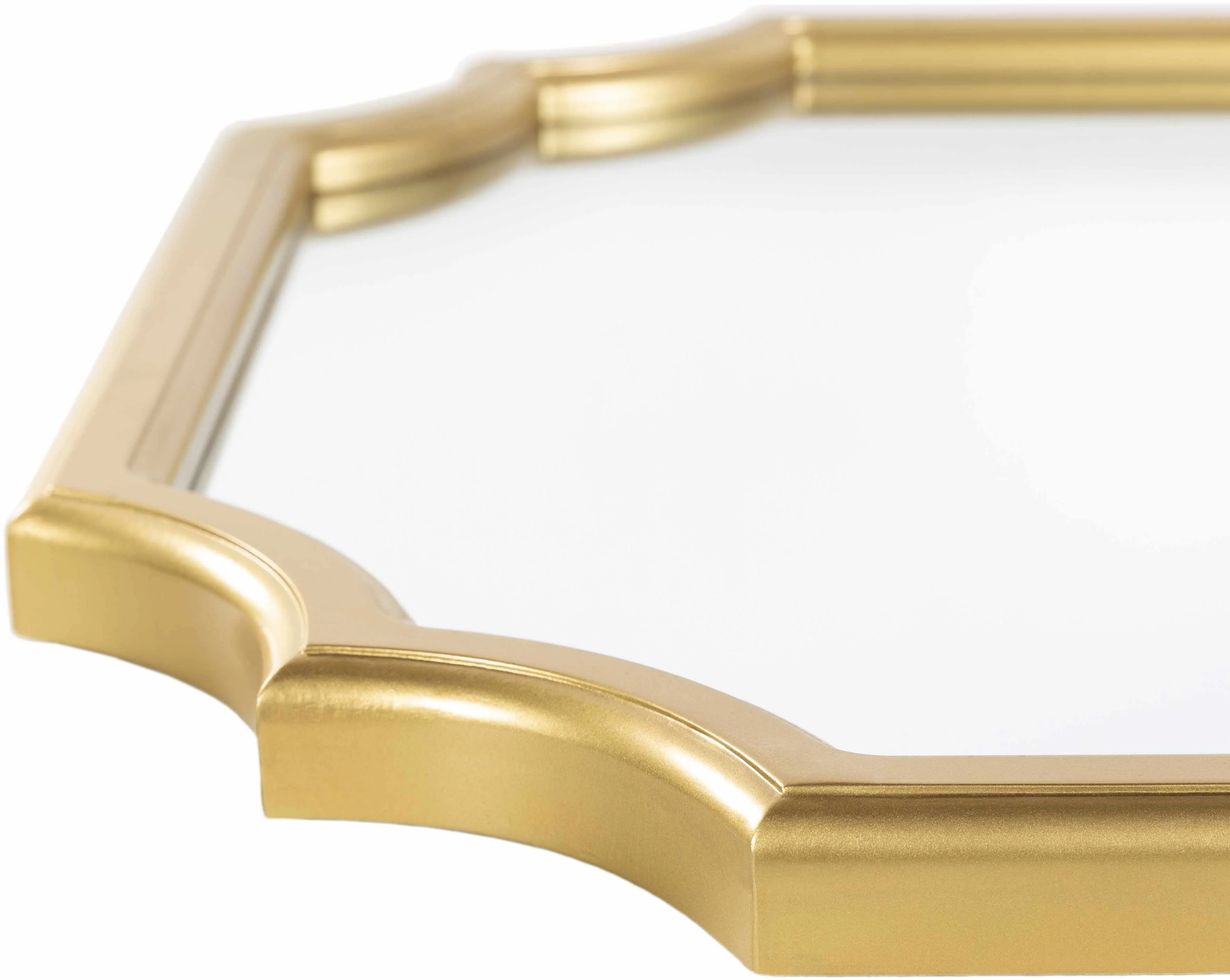 Abangay Gold Contemporary Wood Frame Mirror - Clearance - Image 4