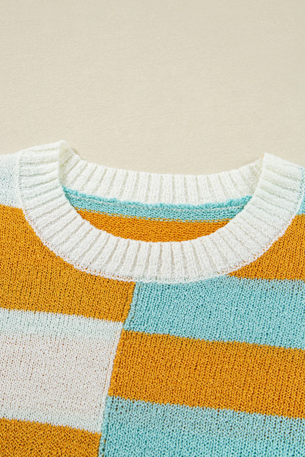 Threaded Pear Abigail Block Striped Pullover Sweater - Image 11