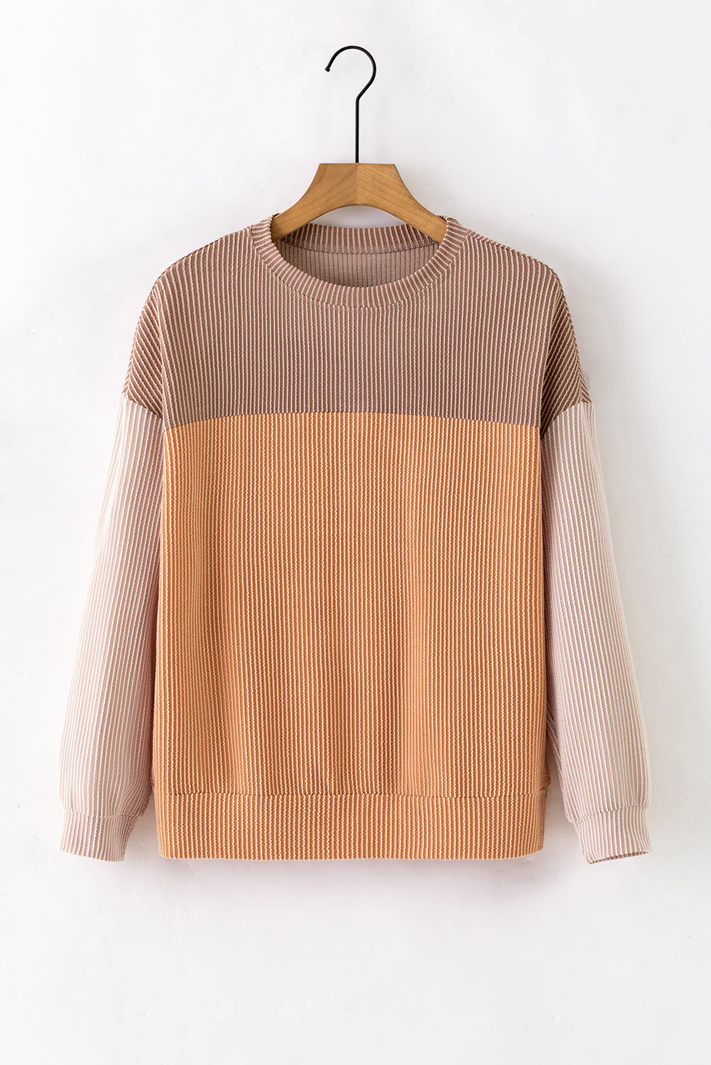 Threaded Pear Adaline Ribbed Loose top Long Sleeve Top - Image 6