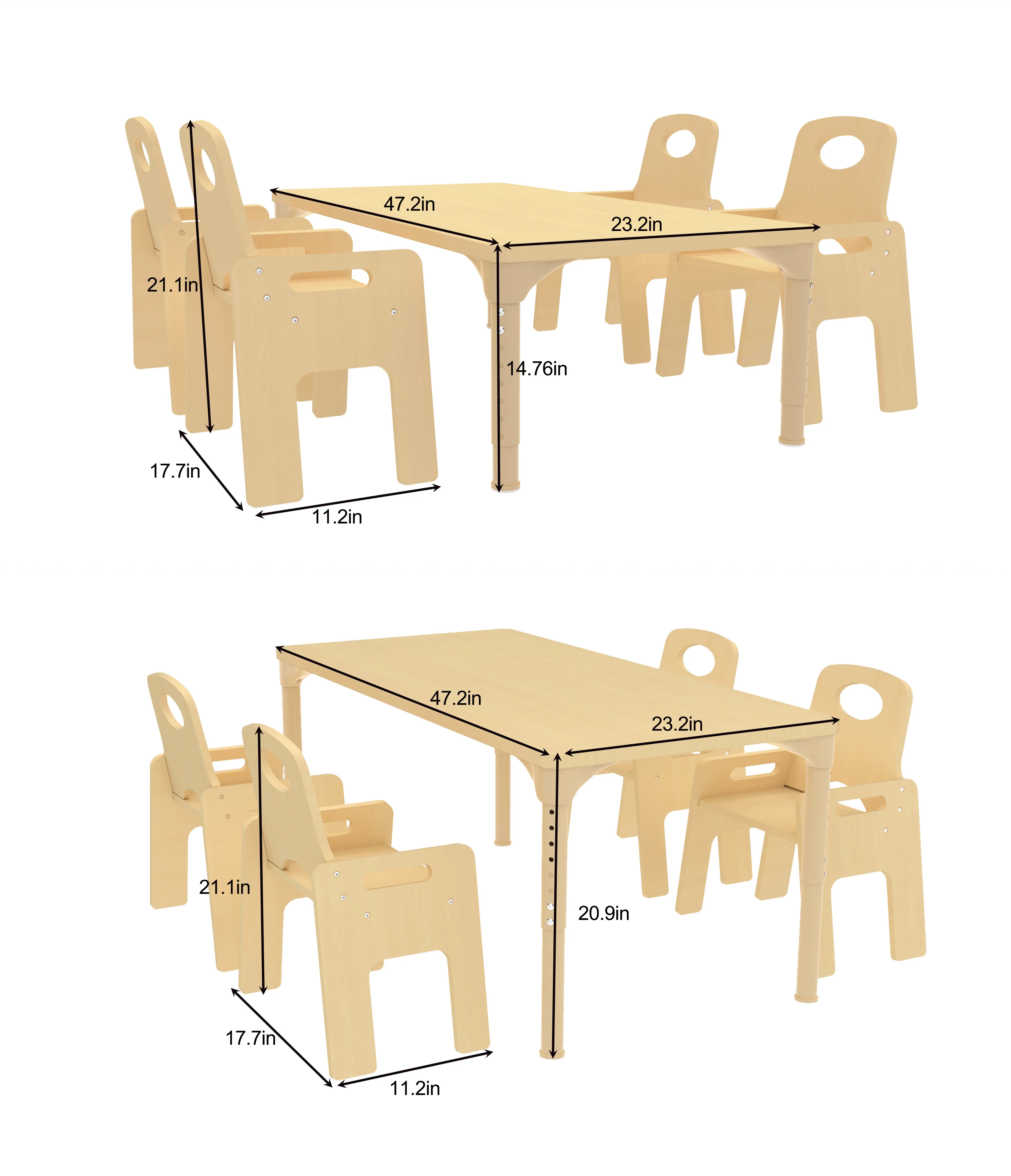 Adrian | Adjustable Toddler Table & Chair Set - Image 3