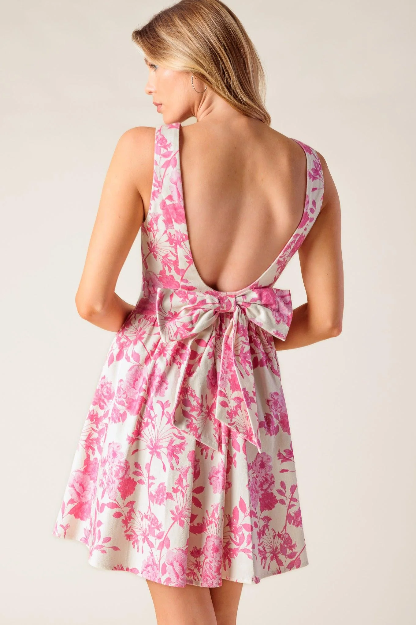 Adventure Island Pink Woven Mini Dress - Image 2
