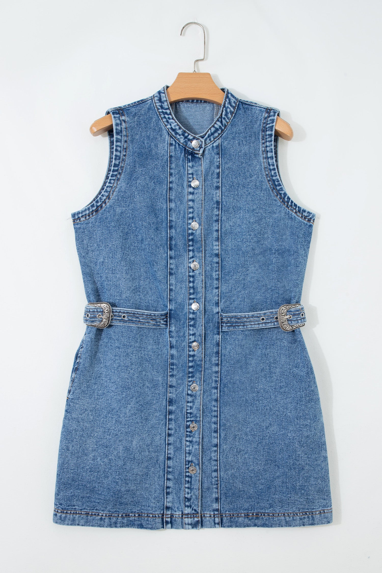 Threaded Pear Ainara Down Sleeveless Short Dress - Image 8