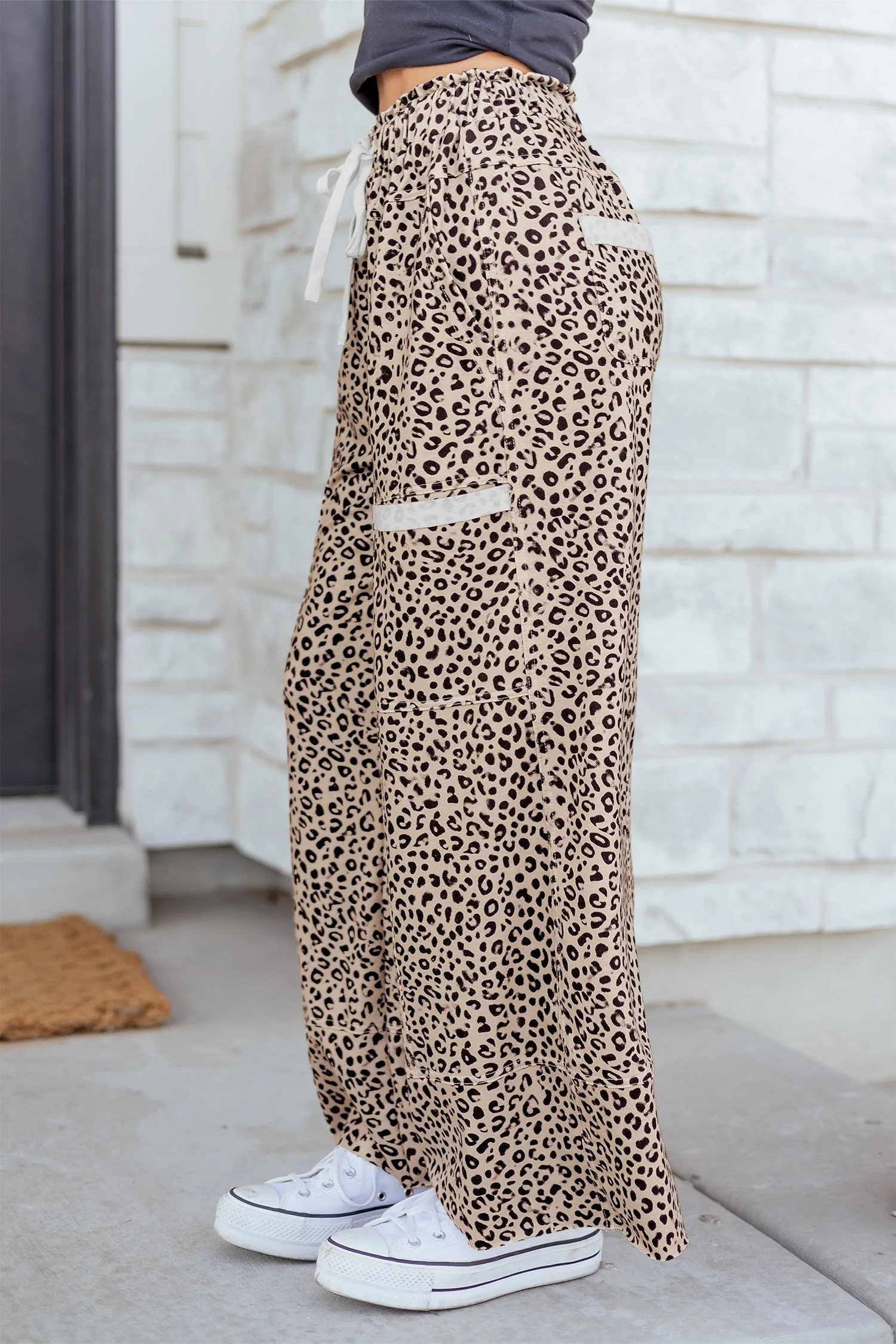 Threaded Pear Aitana Leg Terry Knit Pants - Image 3