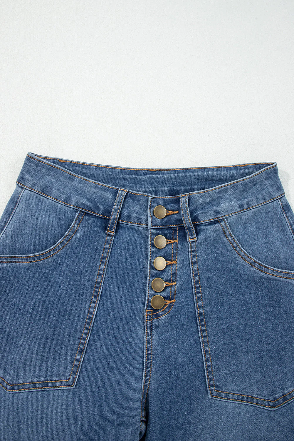 Threaded Pear Aleah Waist Wide Leg Jeans - Image 5