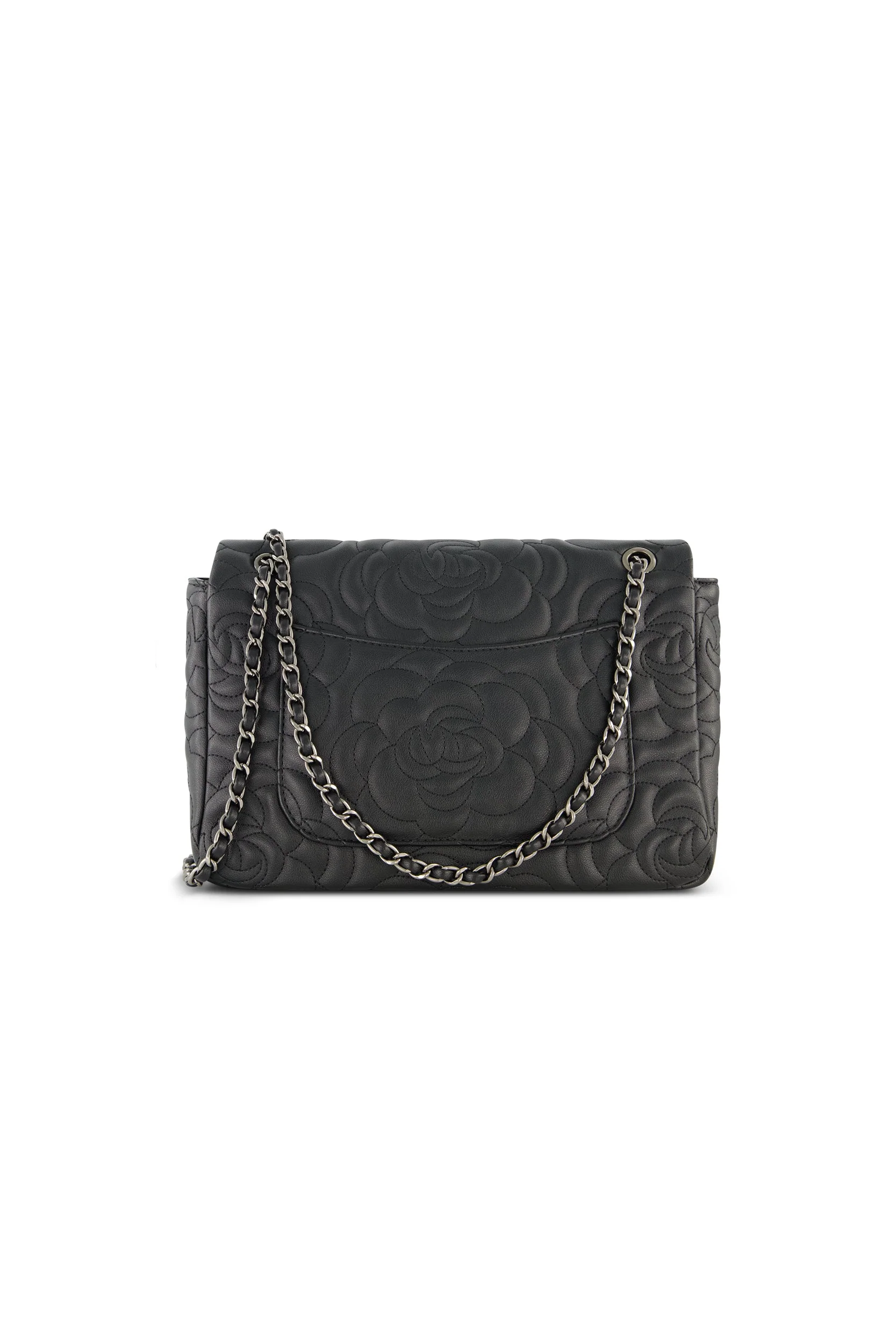 Alessia Rose Embossed Leather Bag - Black - Image 4