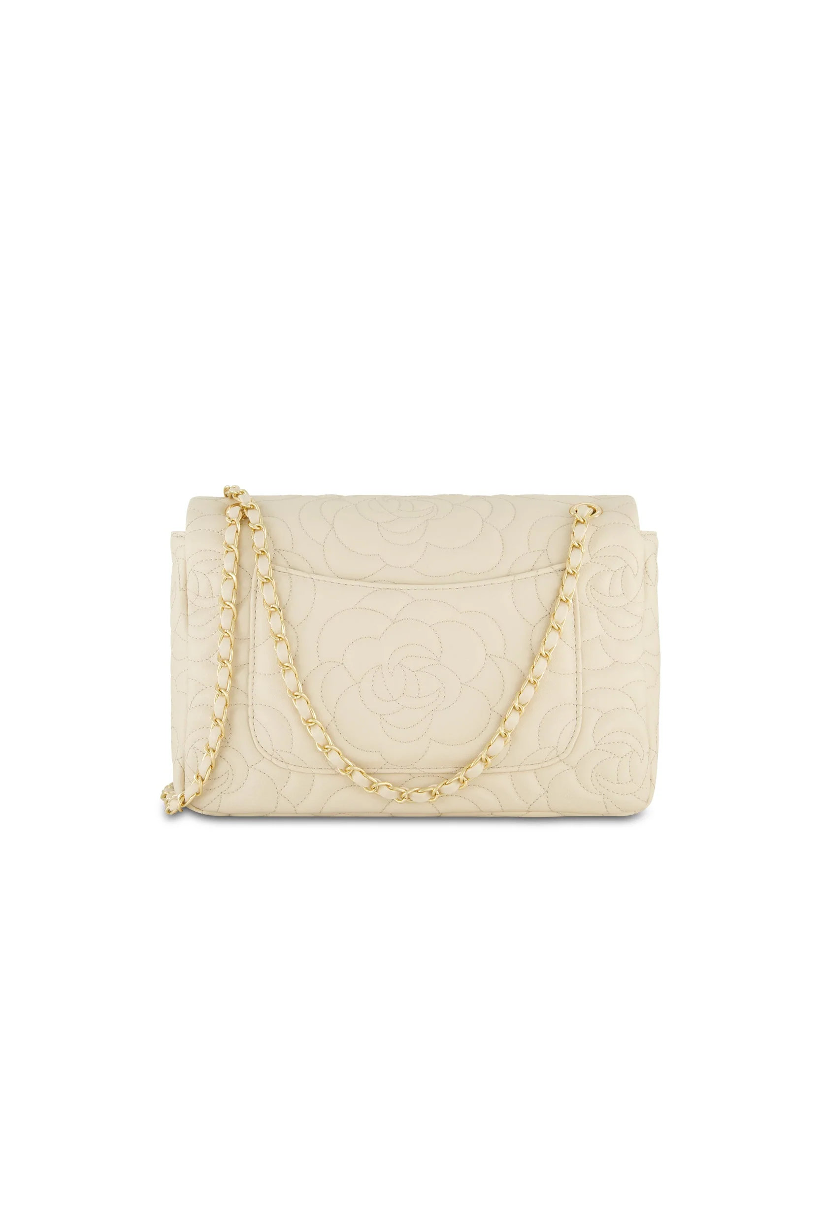 Alessia Rose Embossed Leather Bag - Pearl - Image 4