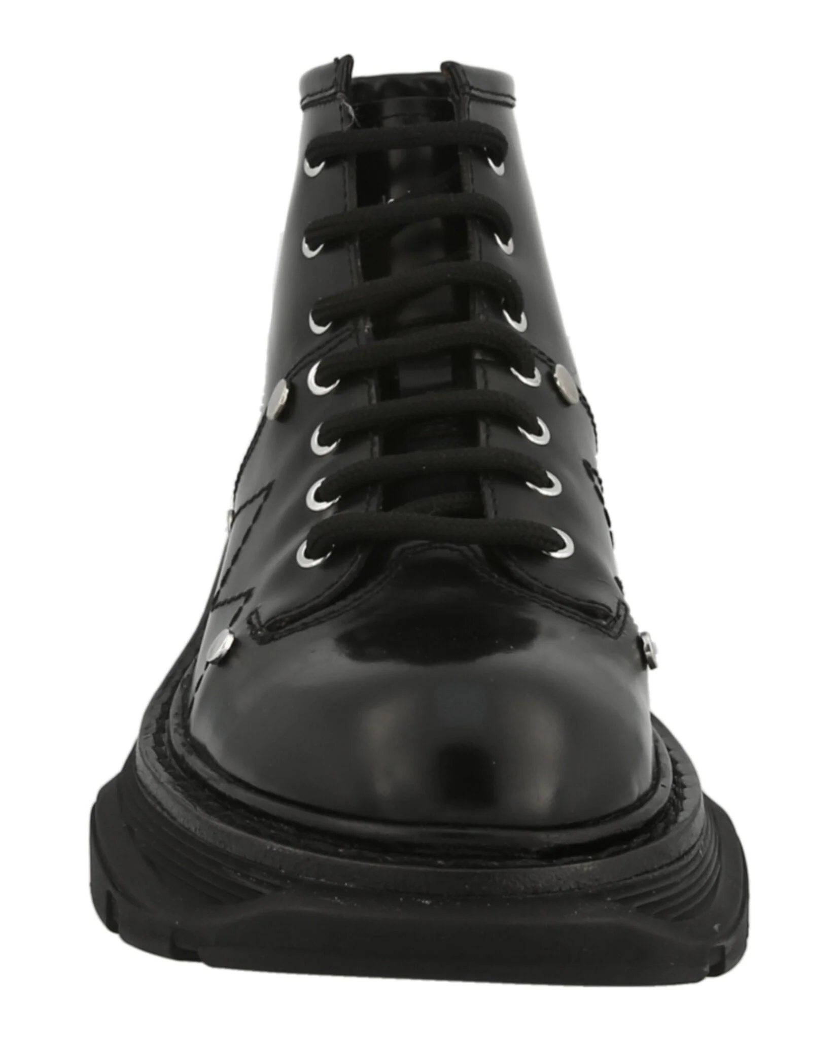 Alexander McQueen Leather Ankle Combat Boots - Image 4