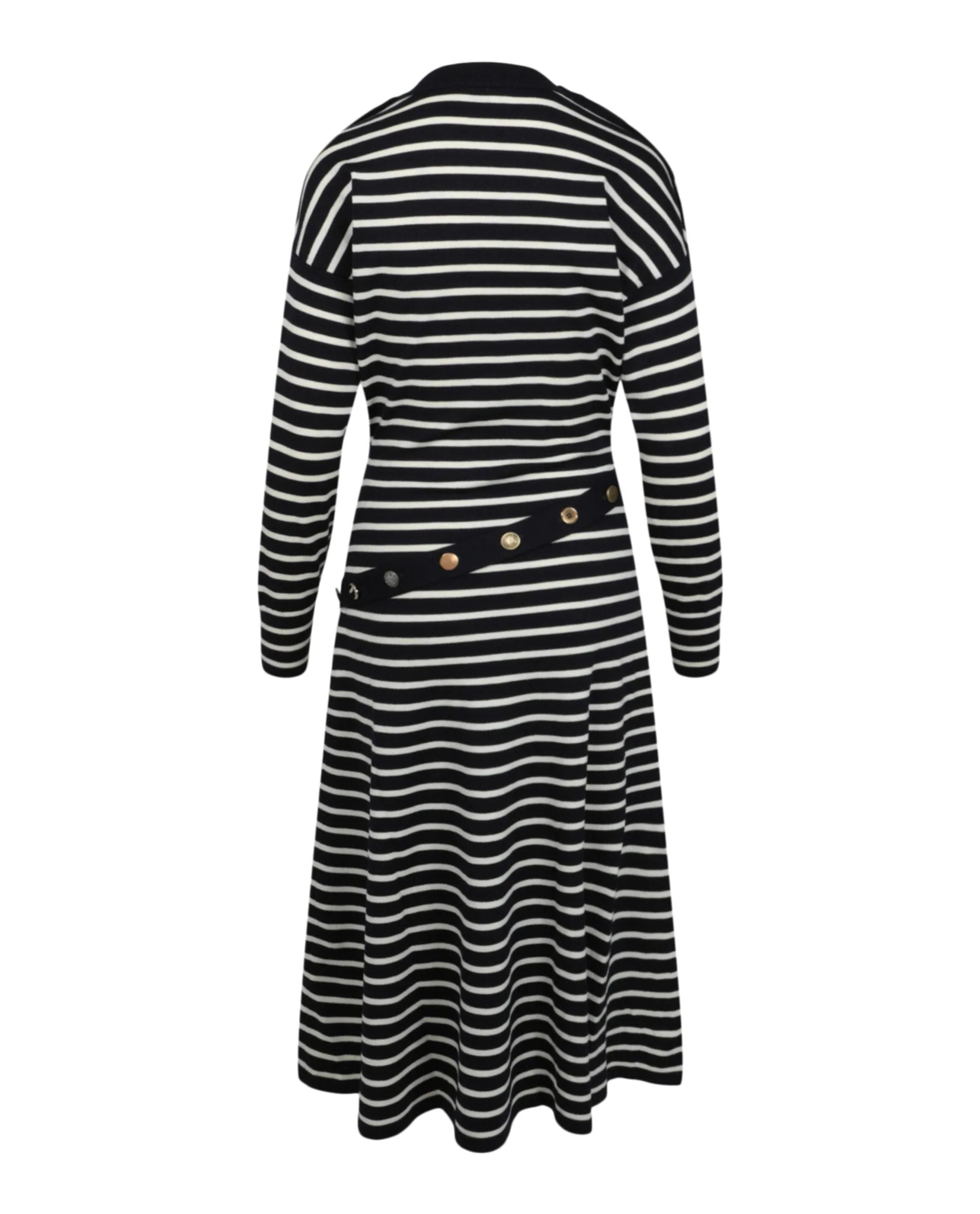 Alexander McQueen Mixed Buttons Striped Dress - Image 2
