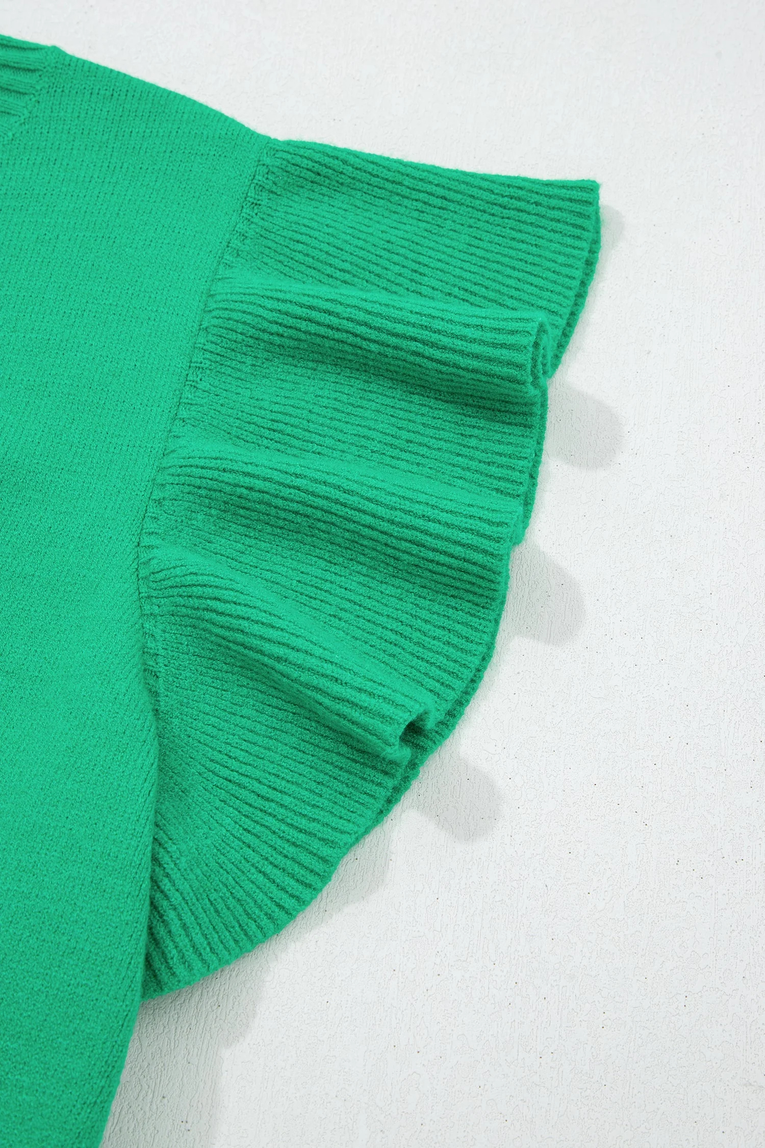 Threaded Pear Alexis Ruffle Short Sleeve Sweater - Image 12
