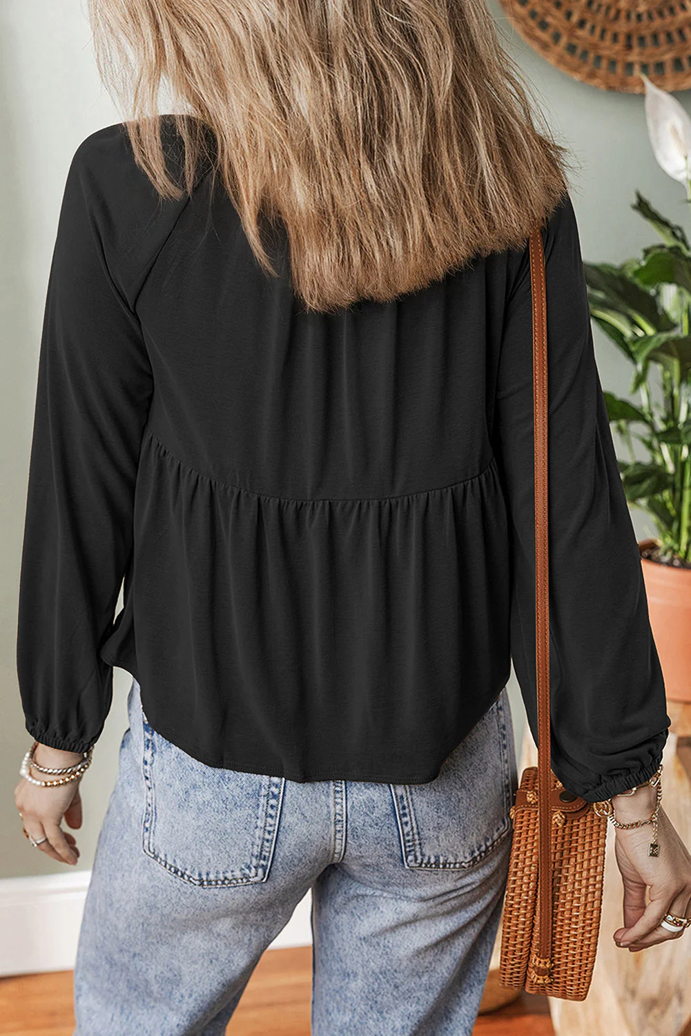 Threaded Pear Aliana Bust Flow Fit Blouse - Image 2