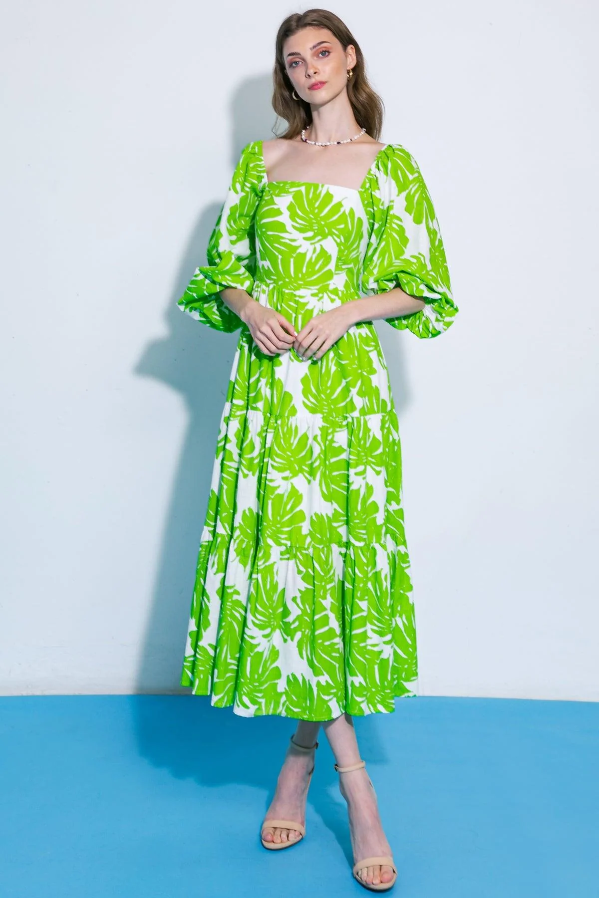 All the Drama Woven Midi Dress - Image 3