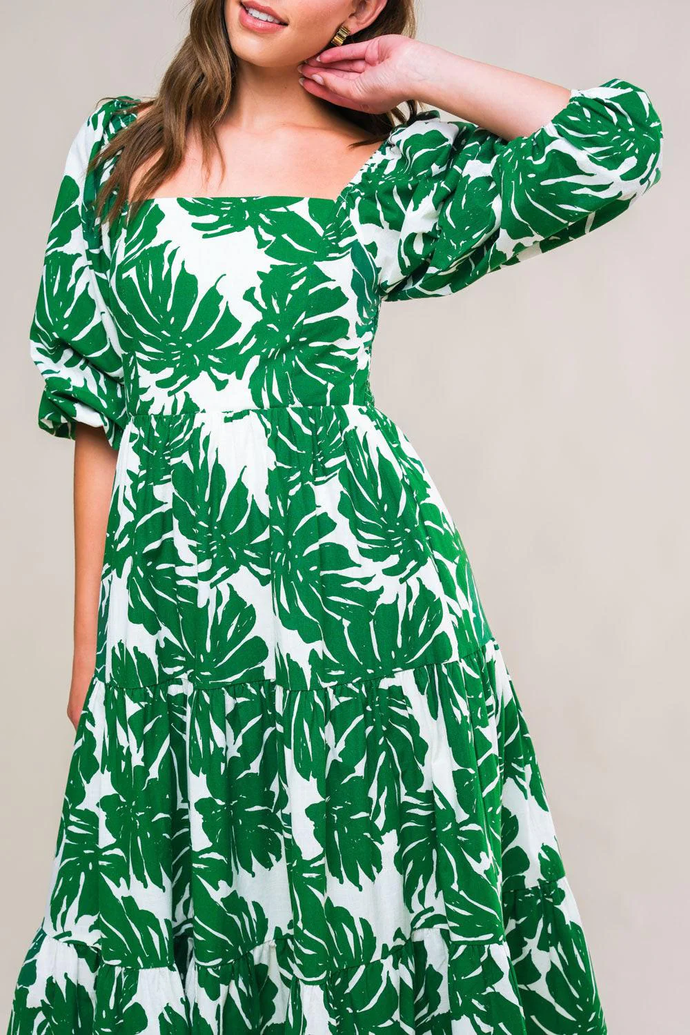 All the Drama Woven Midi Dress - Image 9