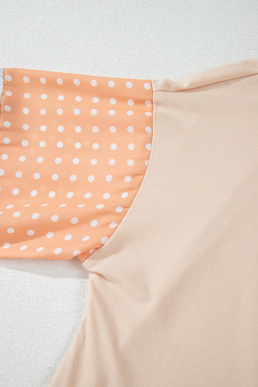 Threaded Pear Alora Palm Leaves Polka Dot Loose Blouse - Image 7