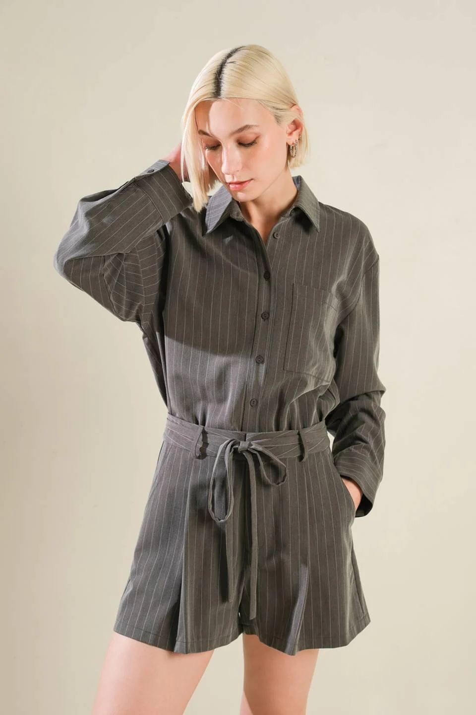 Am I Okay With Woven Romper