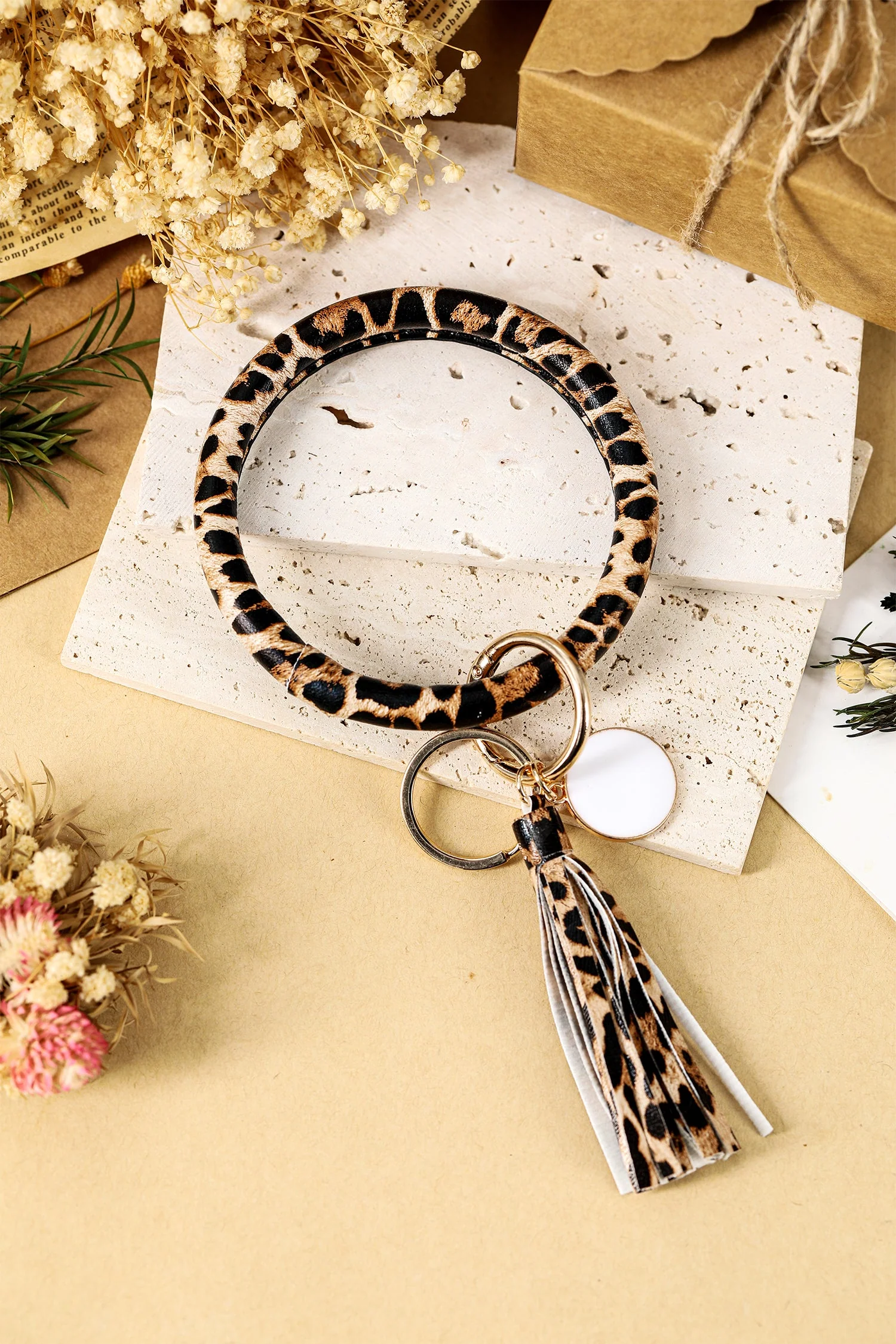 Threaded Pear Amani Key Chain Bangle Bracelet - Image 2