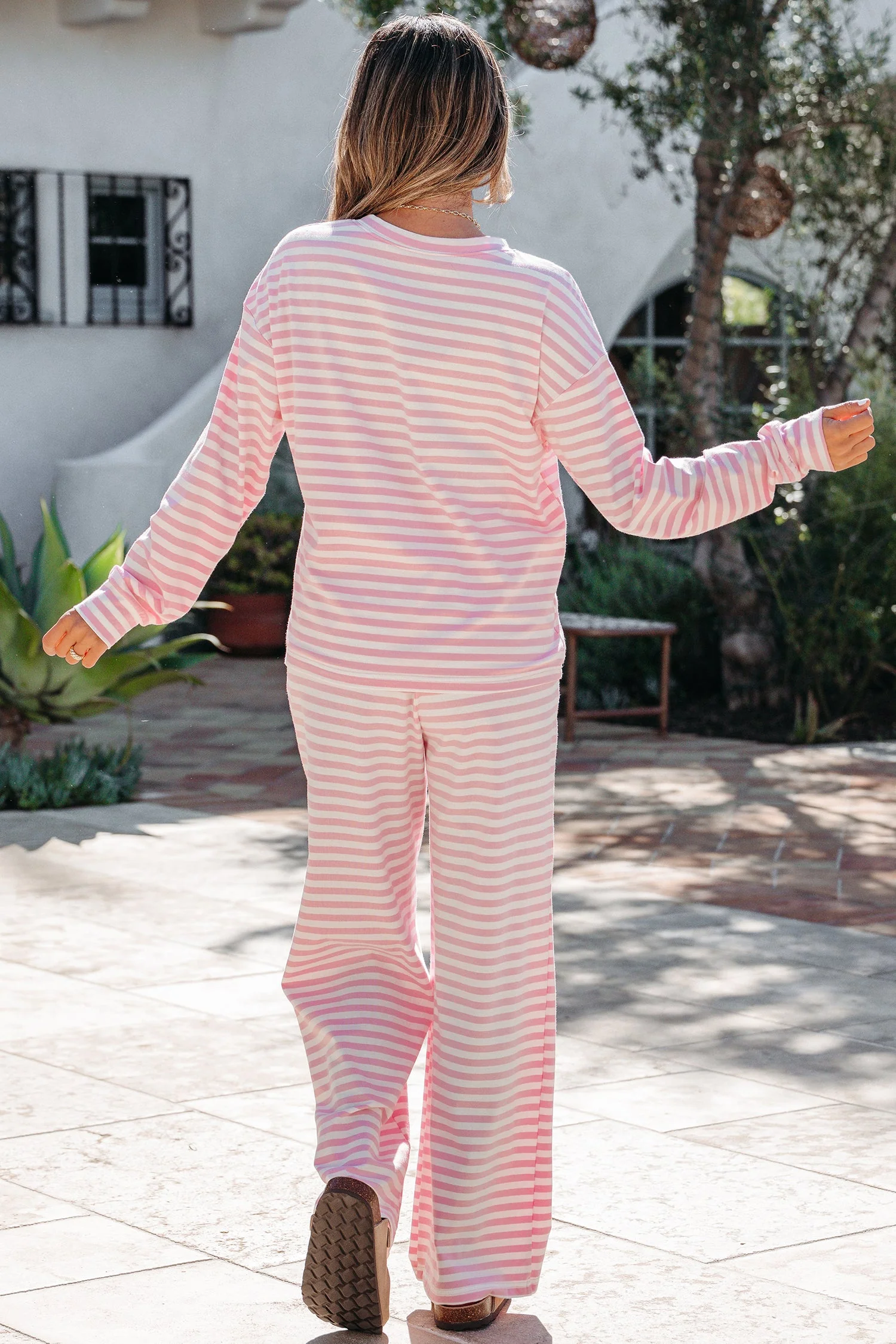Threaded Pear Amber Stripe Drop Shoulder Set - Image 5