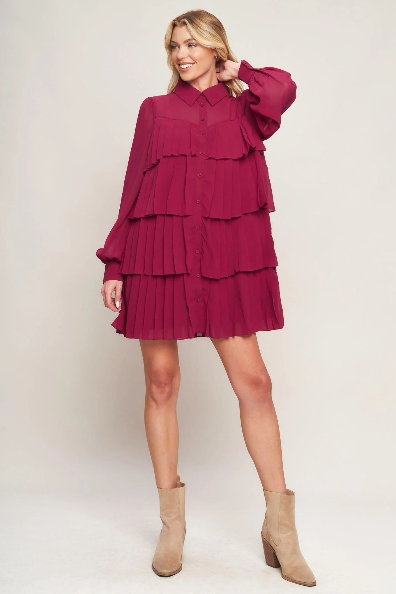 An Absolute Treasure Woven Mini Dress - Image 5