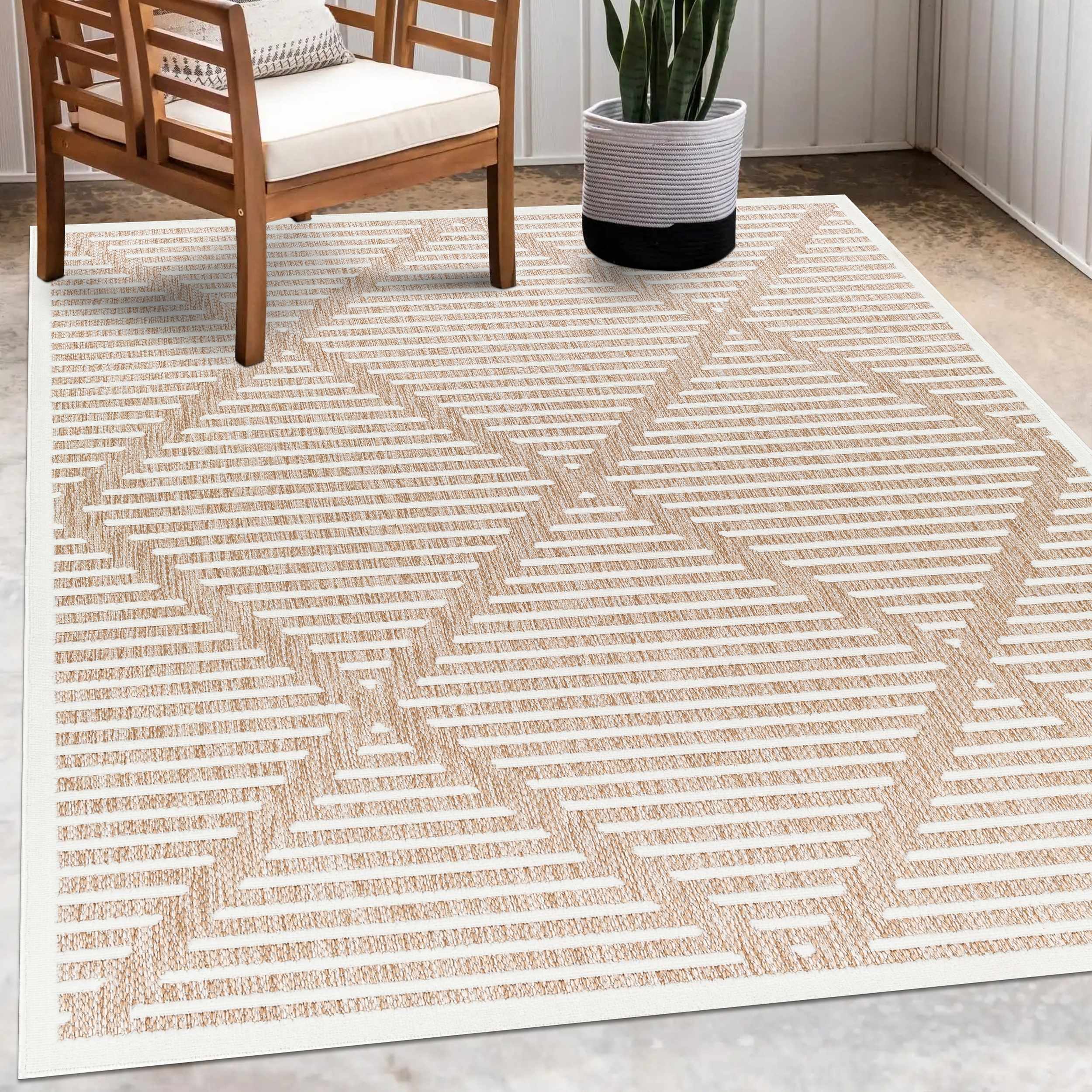 Anah Cream Outdoor Rug - Image 23