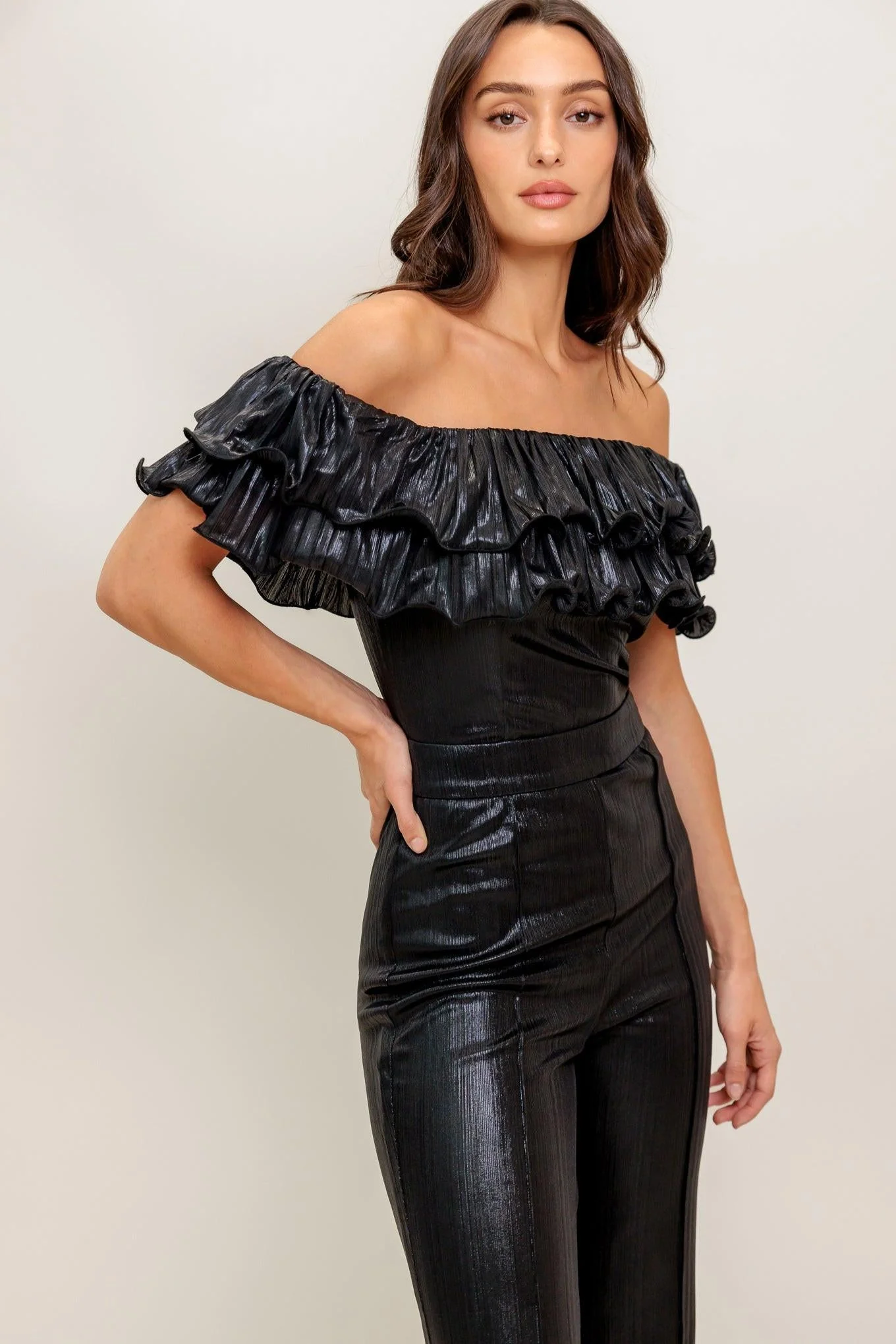 Angel Eyes Coated Woven Jumpsuit - Image 8