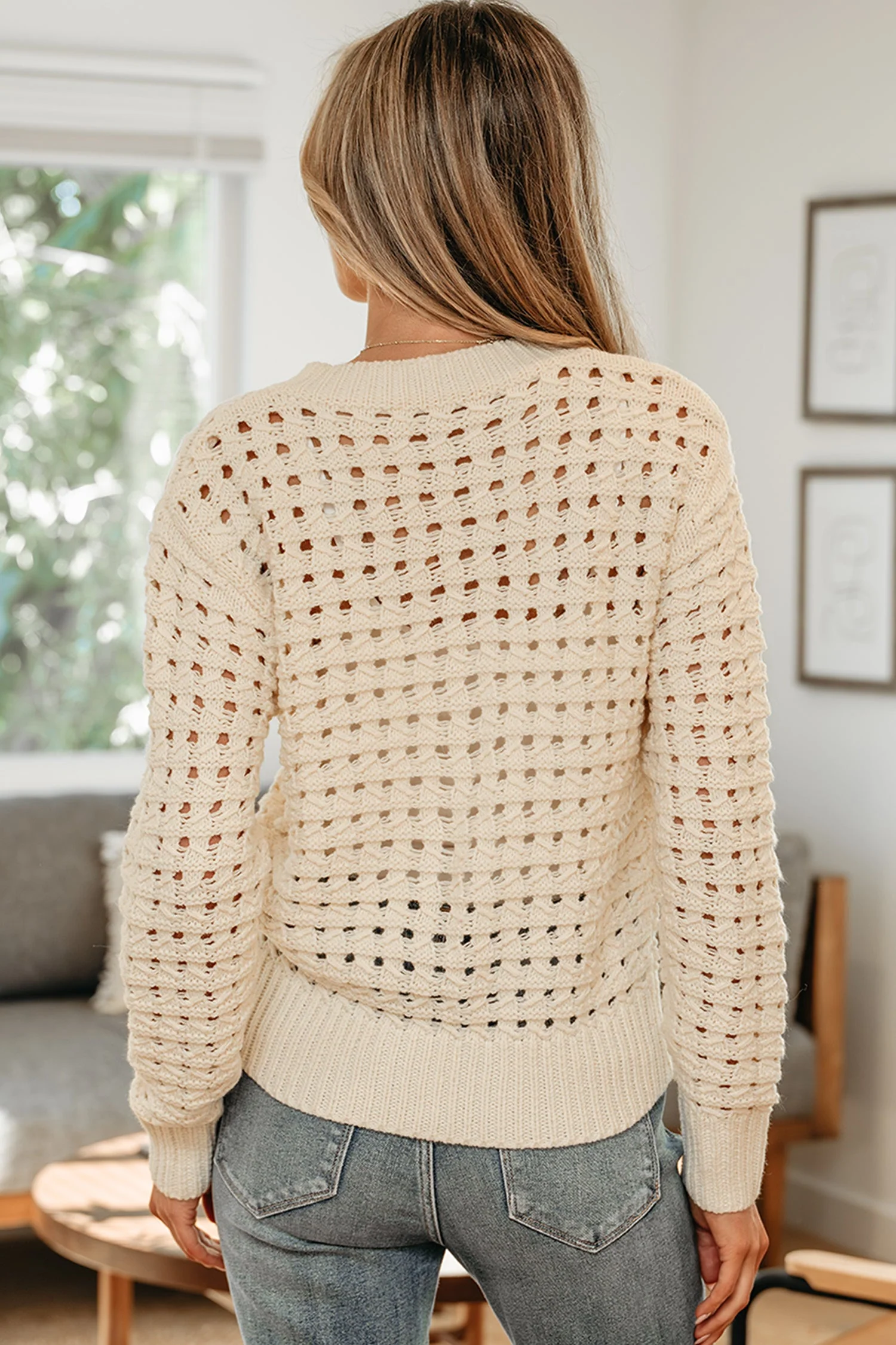 Threaded Pear Ariella Up Drop Shoulder Sweater - Image 2