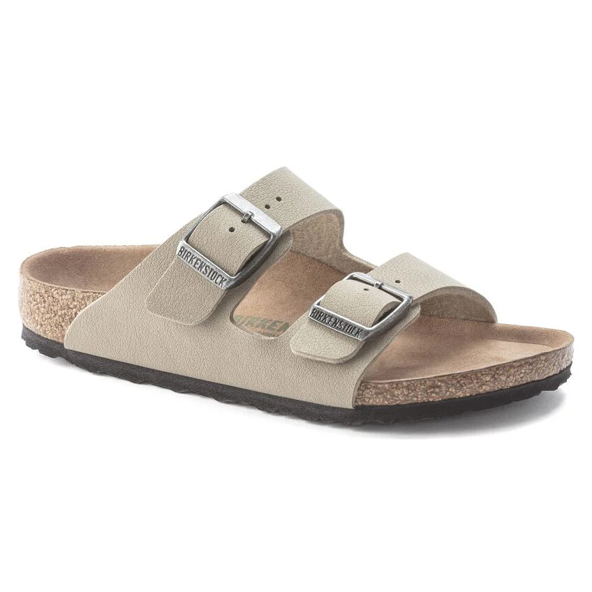 Birkenstock Arizona Kids BS Birkibuc Birko-Flor Leather Khaki
