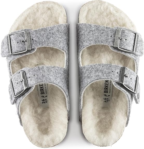 Birkenstock Arizona Kids Wool Light Gray - Image 3