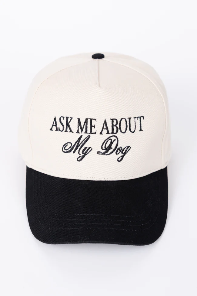 Ask Me About My Dog Black Trucker Hat - Image 4