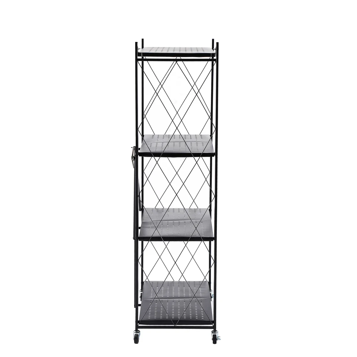Assembled Black Foldable Metal Storage Shelving Unit - 3 Sizes! - Image 26