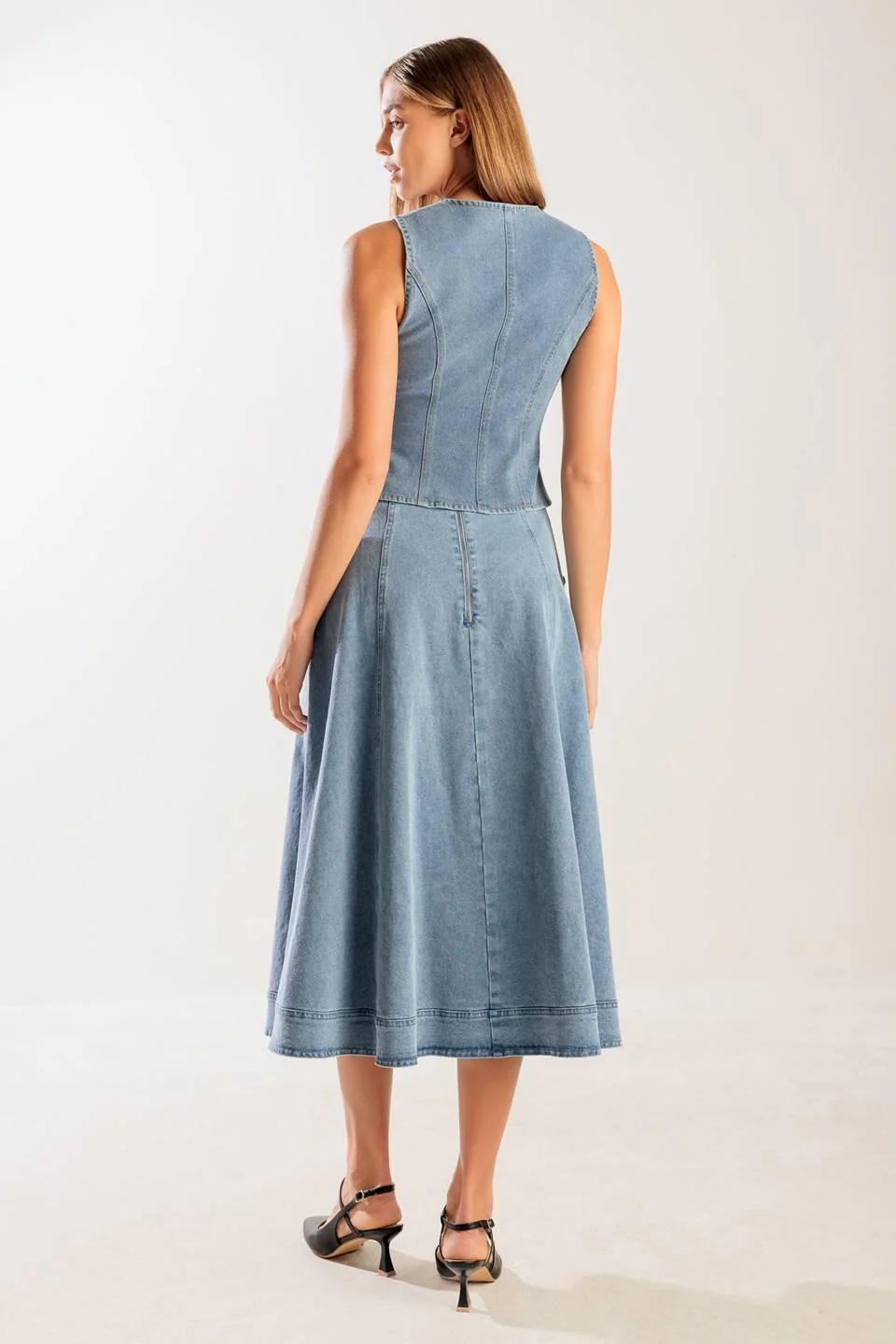 At First Glance Denim Vest - Image 6
