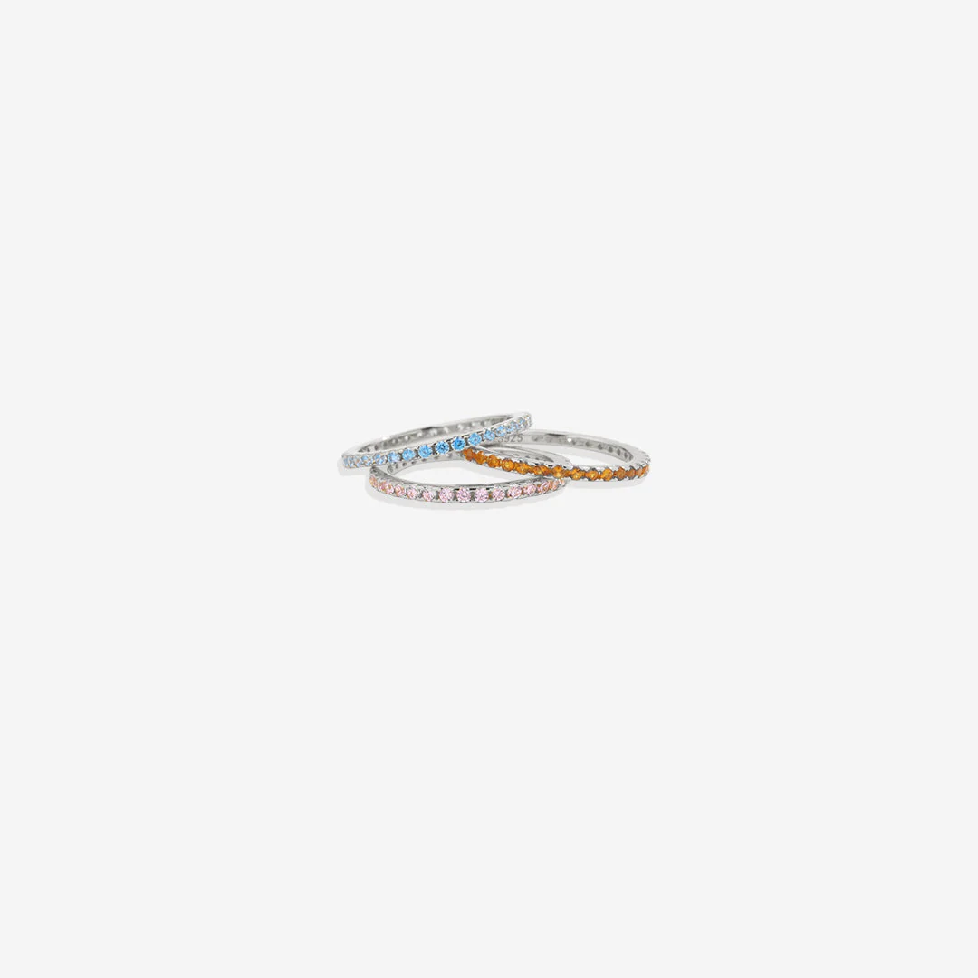 Mint & Lily August Birthstone Eternity Stacking Ring - Image 18